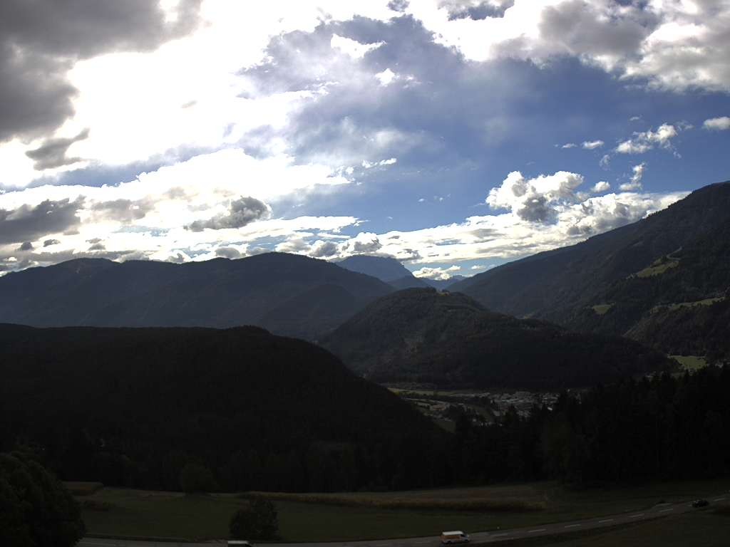 Archiv Foto Webcam Sicht vom Dorf Hofern auf Kiens im Pustertal