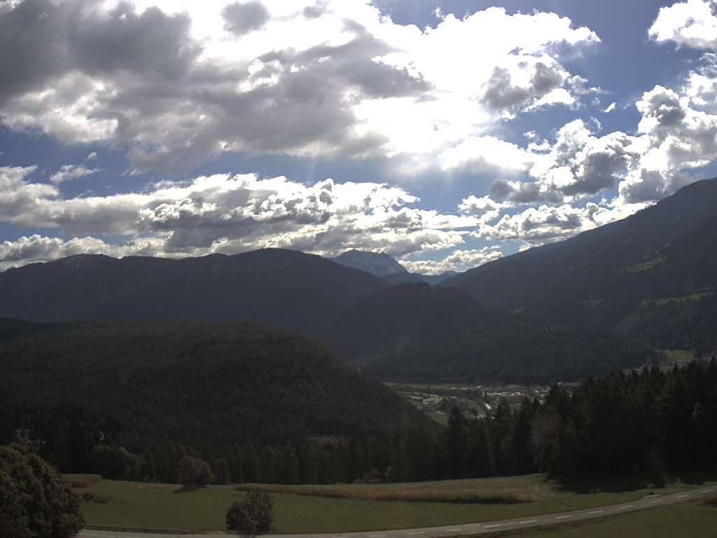 Archiv Foto Webcam Sicht vom Dorf Hofern auf Kiens im Pustertal
