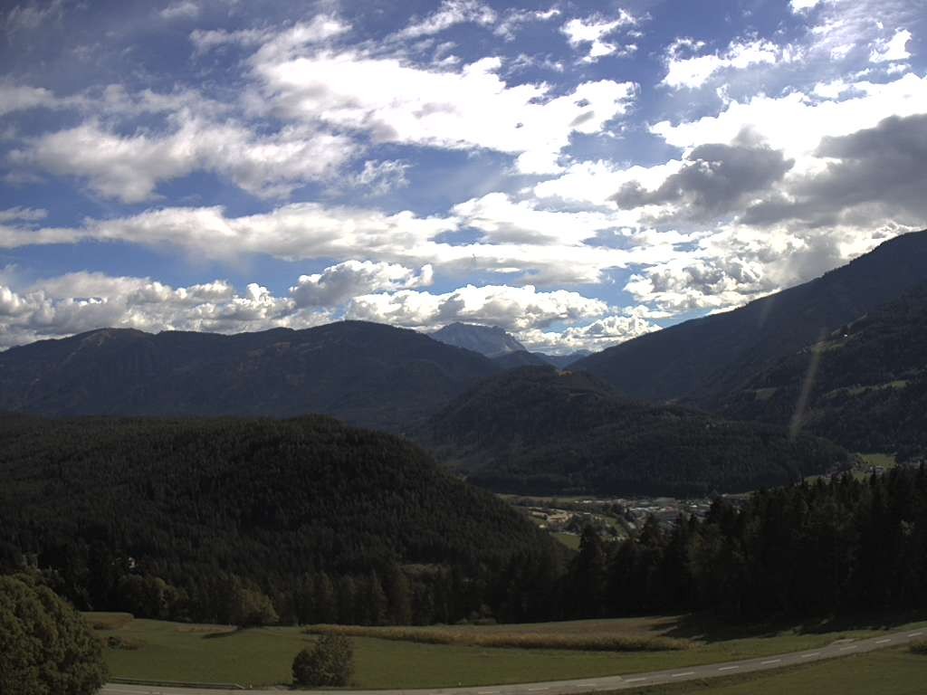 Archiv Foto Webcam Sicht vom Dorf Hofern auf Kiens im Pustertal