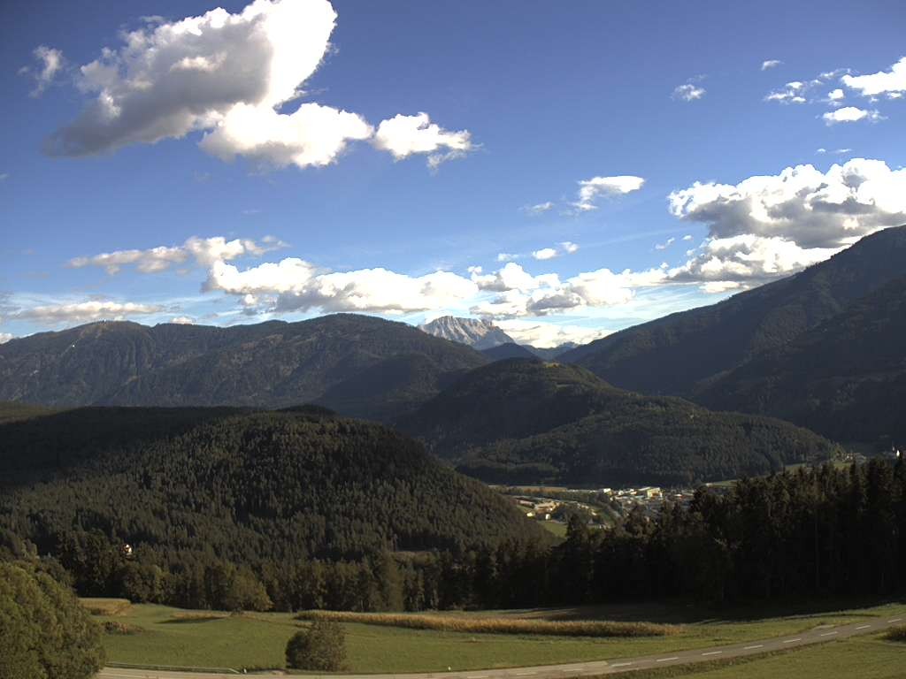 Archiv Foto Webcam Sicht vom Dorf Hofern auf Kiens im Pustertal