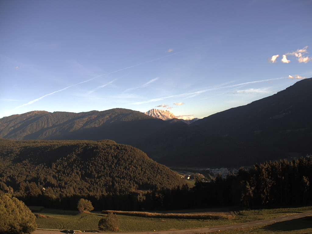 Archiv Foto Webcam Sicht vom Dorf Hofern auf Kiens im Pustertal