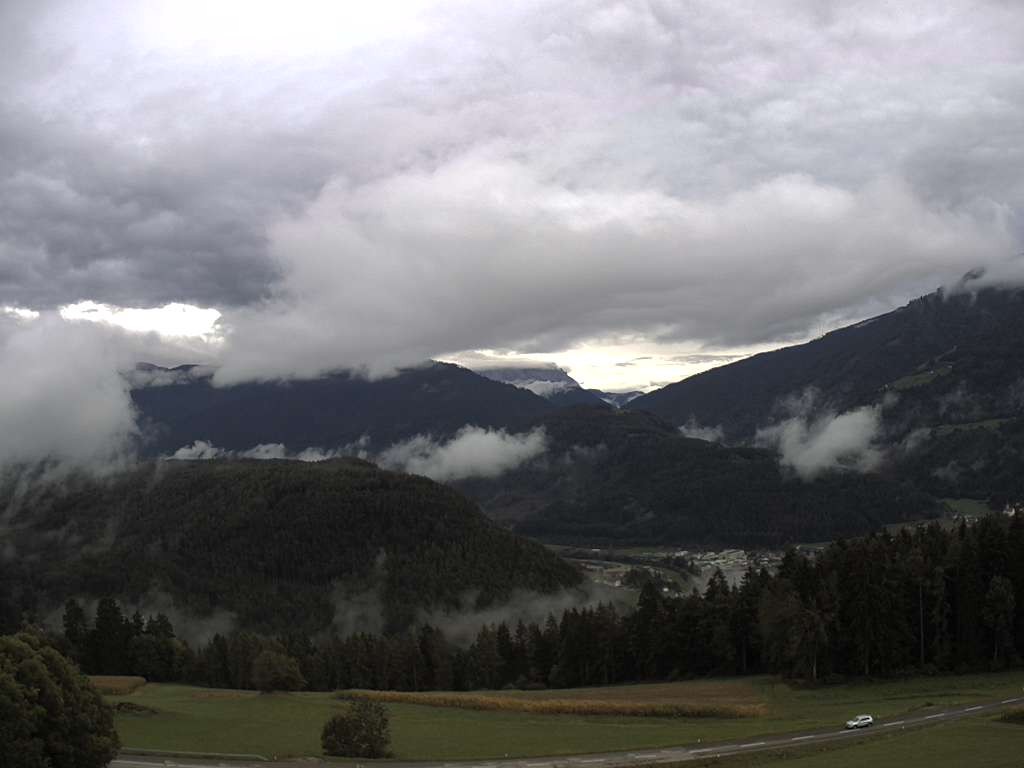 Archived image Webcam Outlook from Hofern towards Chienes, South Tyrol