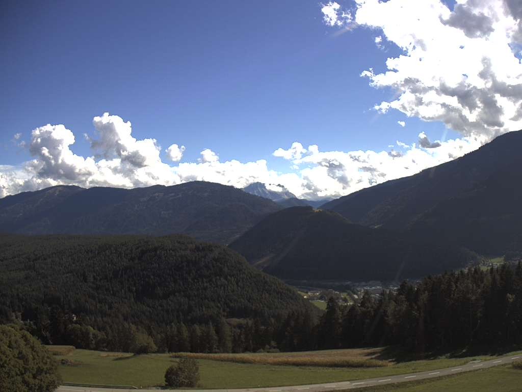 Archived image Webcam Outlook from Hofern towards Chienes, South Tyrol