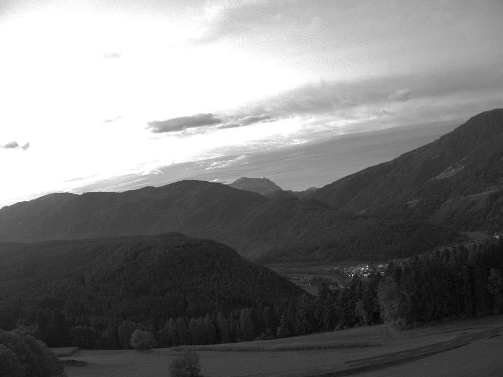 Archived image Webcam Outlook from Hofern towards Chienes, South Tyrol