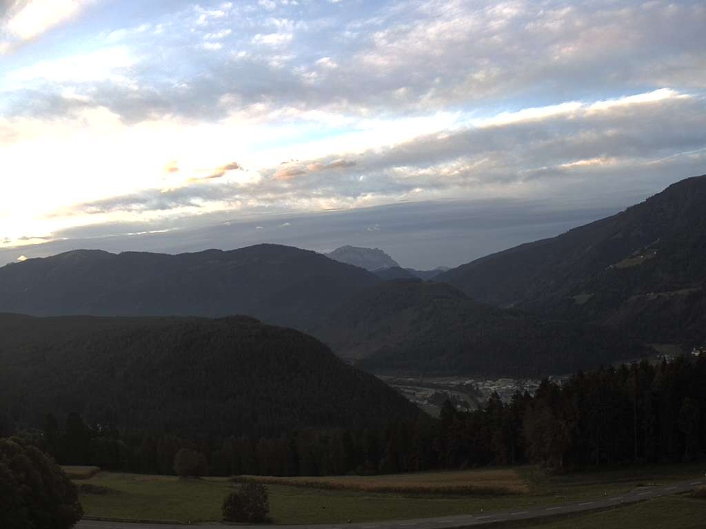 Archived image Webcam Outlook from Hofern towards Chienes, South Tyrol