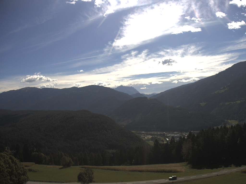 Archived image Webcam Outlook from Hofern towards Chienes, South Tyrol