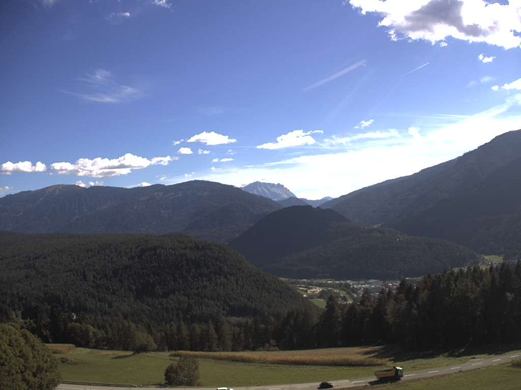 Archived image Webcam Outlook from Hofern towards Chienes, South Tyrol