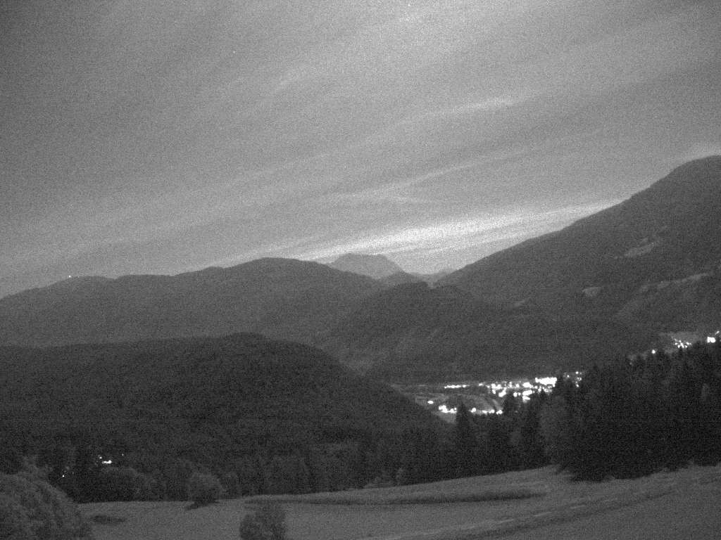Archived image Webcam Outlook from Hofern towards Chienes, South Tyrol