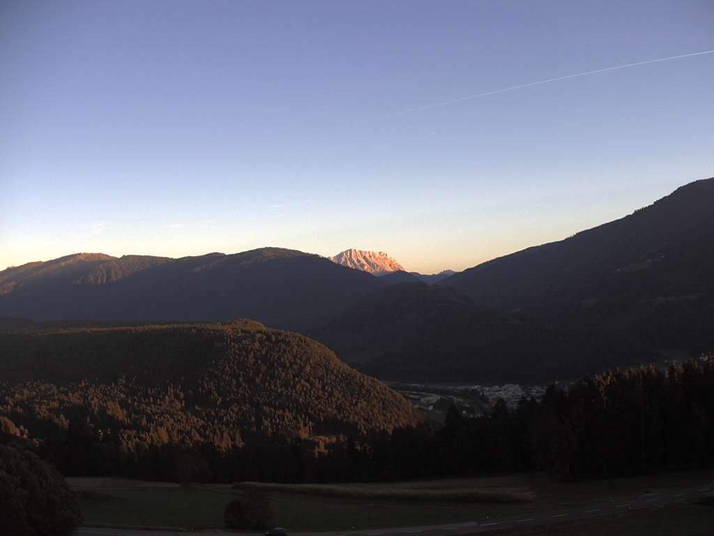 Archiv Foto Webcam Sicht vom Dorf Hofern auf Kiens im Pustertal