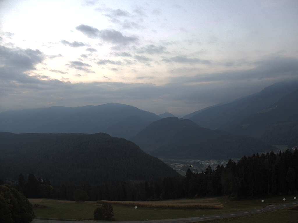 Archiv Foto Webcam Sicht vom Dorf Hofern auf Kiens im Pustertal
