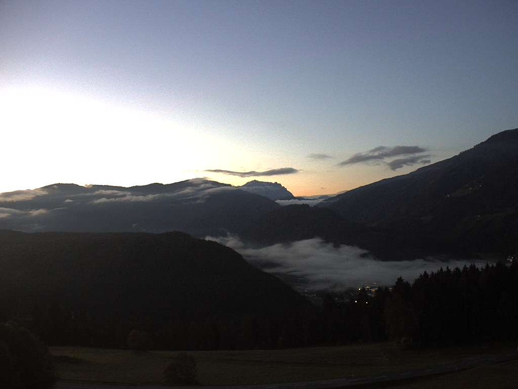 Archiv Foto Webcam Sicht vom Dorf Hofern auf Kiens im Pustertal