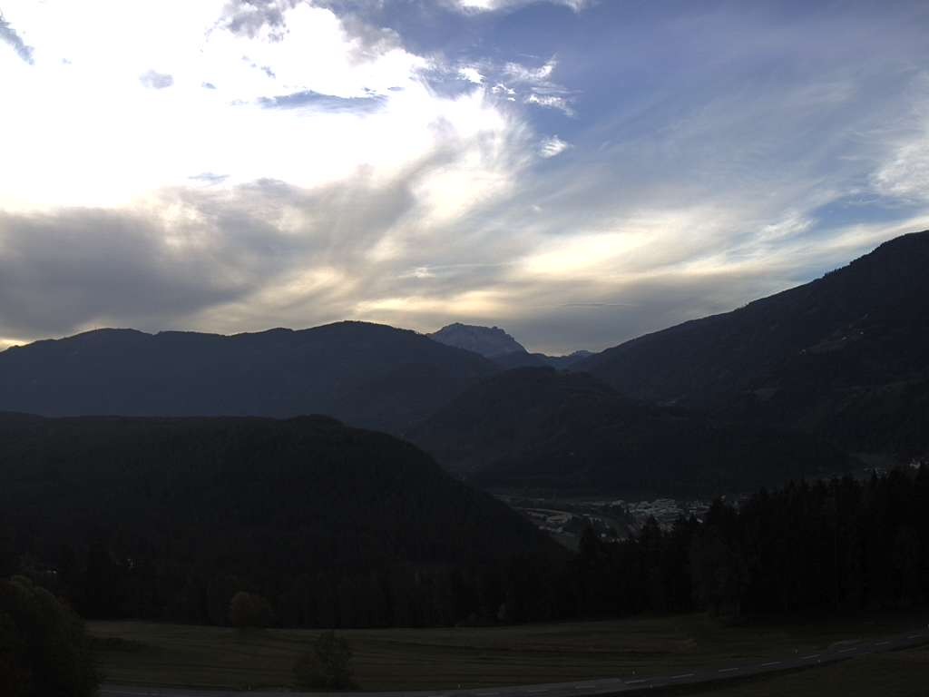 Archived image Webcam Outlook from Hofern towards Chienes, South Tyrol