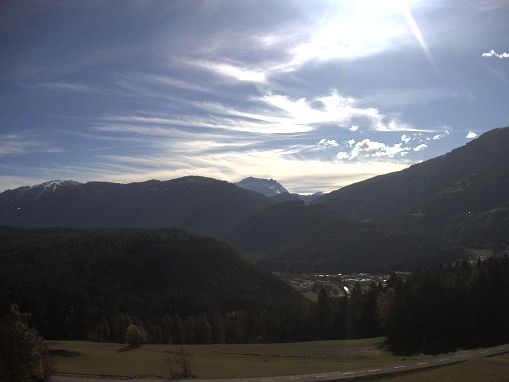 Archiv Foto Webcam Sicht vom Dorf Hofern auf Kiens im Pustertal
