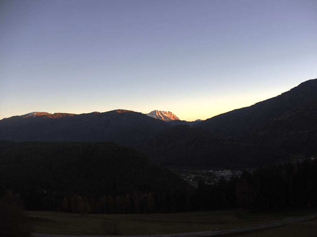 Archiv Foto Webcam Sicht vom Dorf Hofern auf Kiens im Pustertal