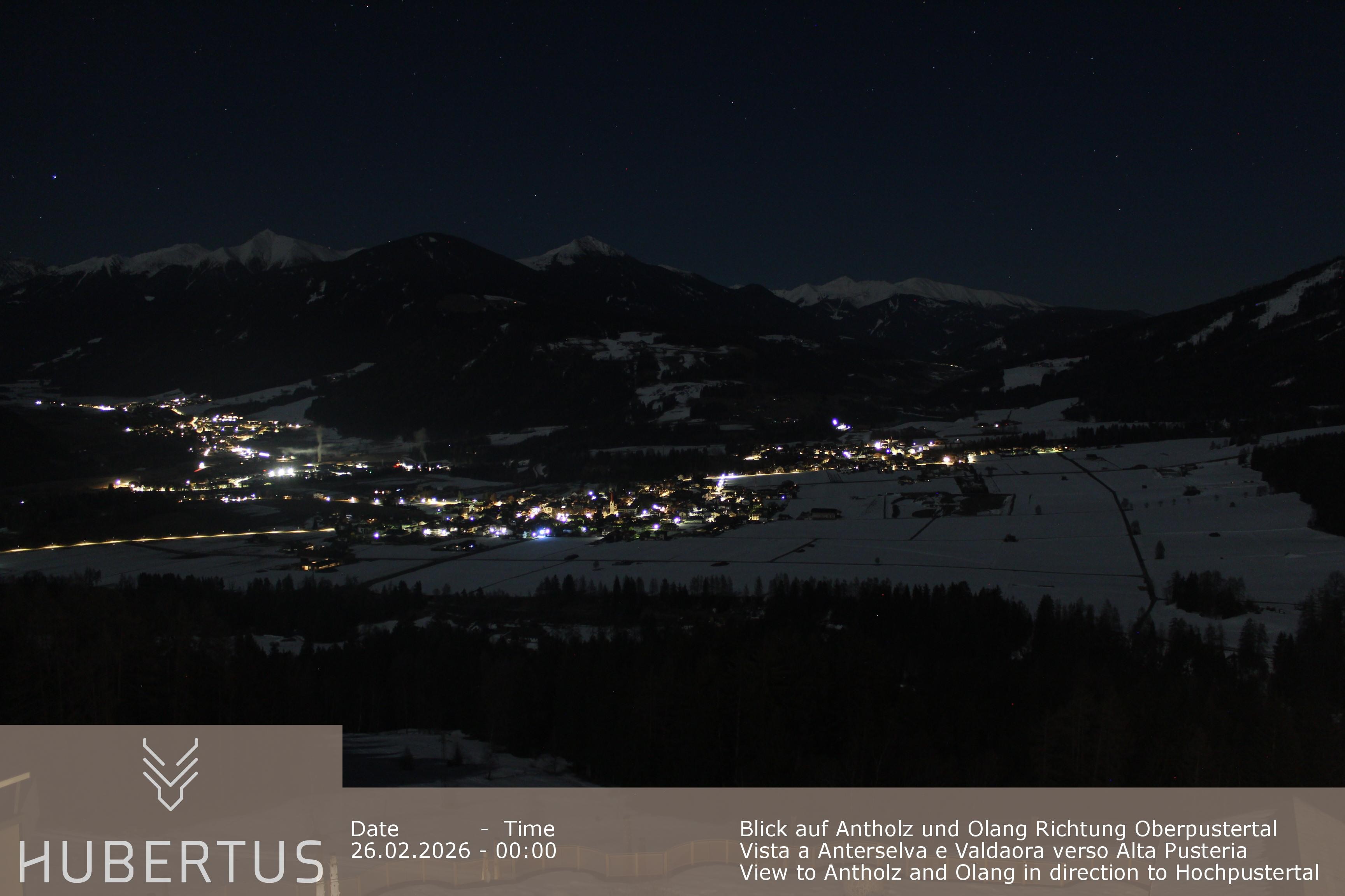 Archived image Webcam Olang in South Tyrol – Hotel Hubertus