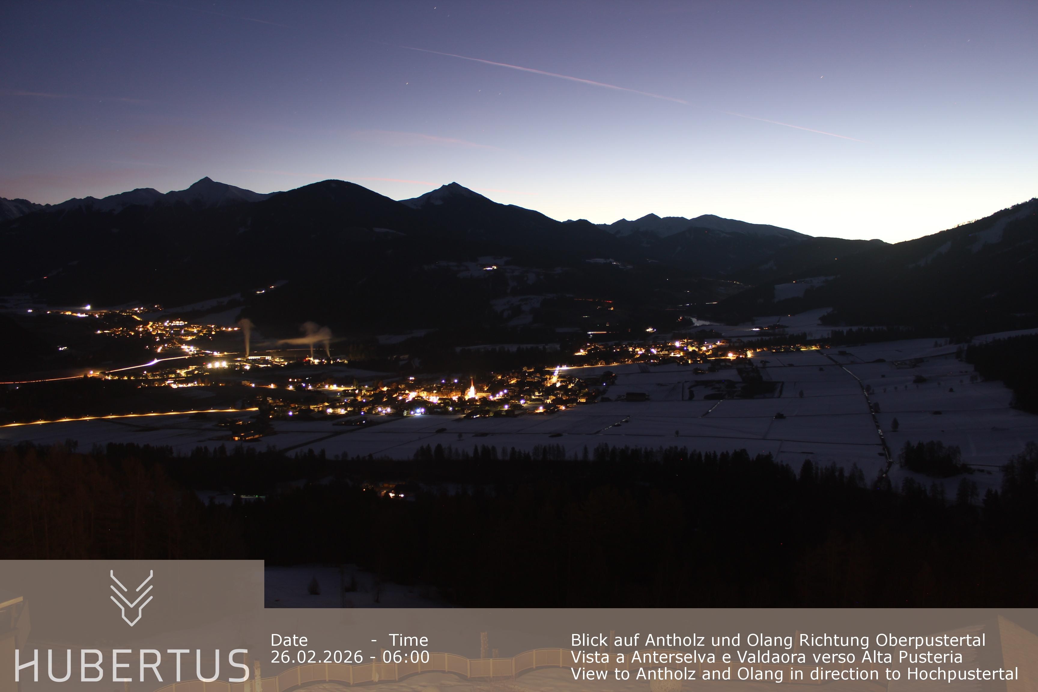 Archived image Webcam Olang in South Tyrol – Hotel Hubertus