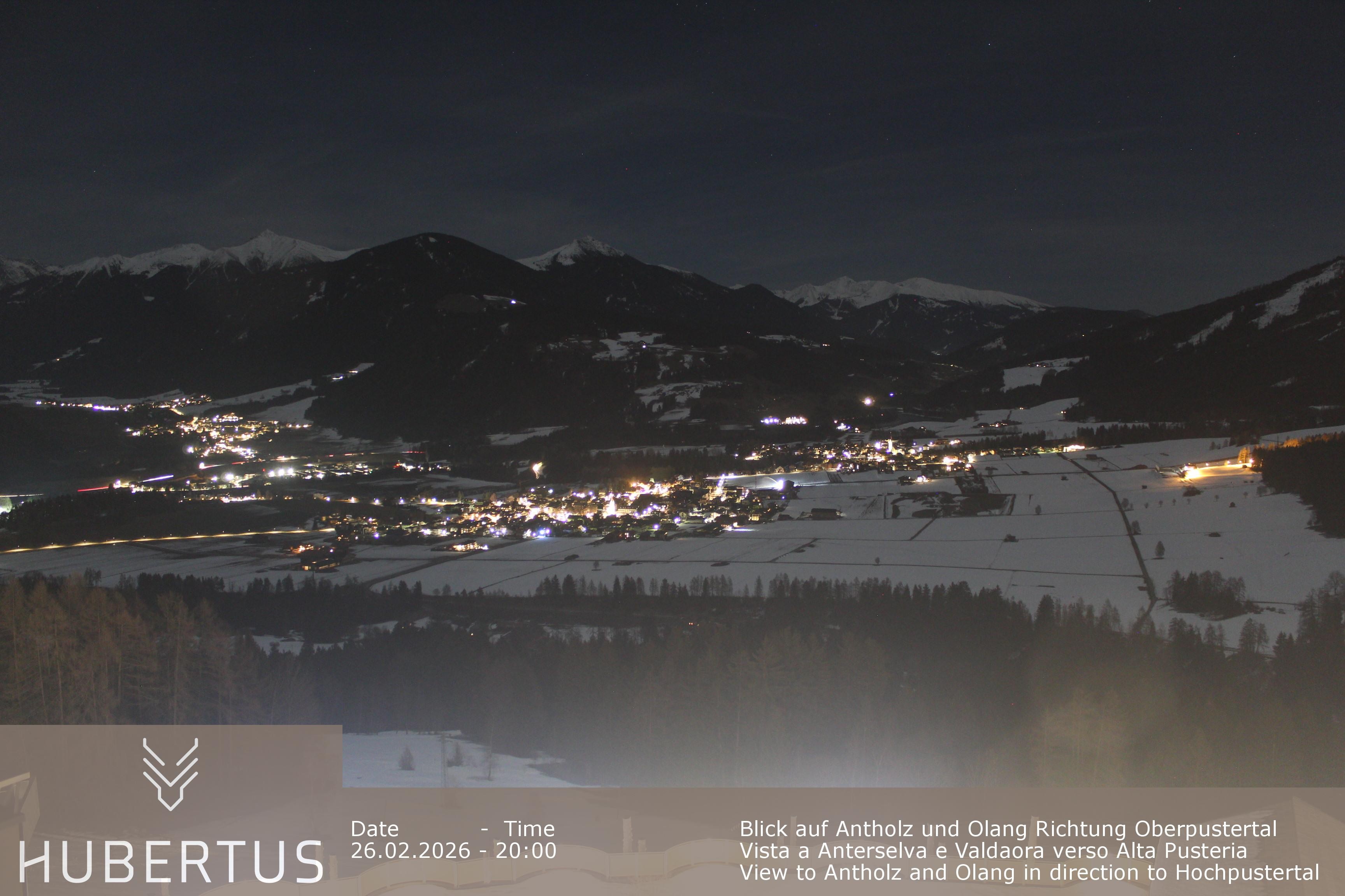 Archived image Webcam Olang in South Tyrol – Hotel Hubertus