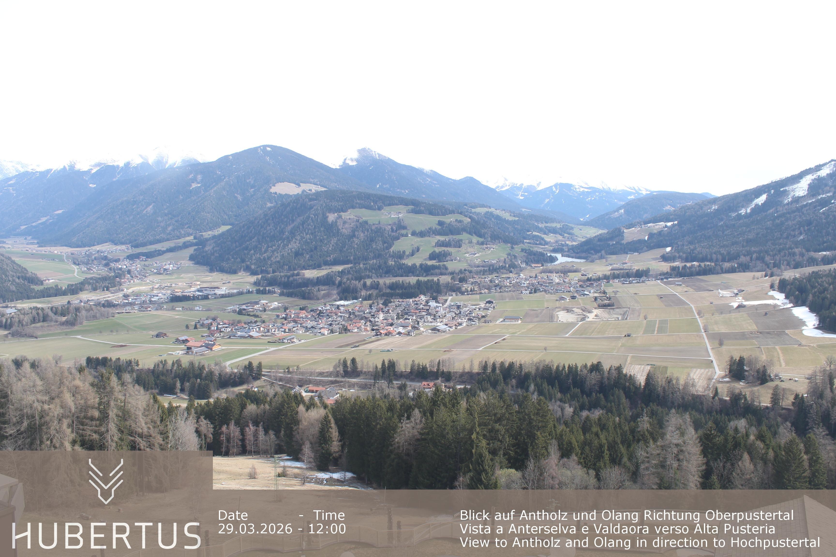 Archived image Webcam Olang in South Tyrol – Hotel Hubertus