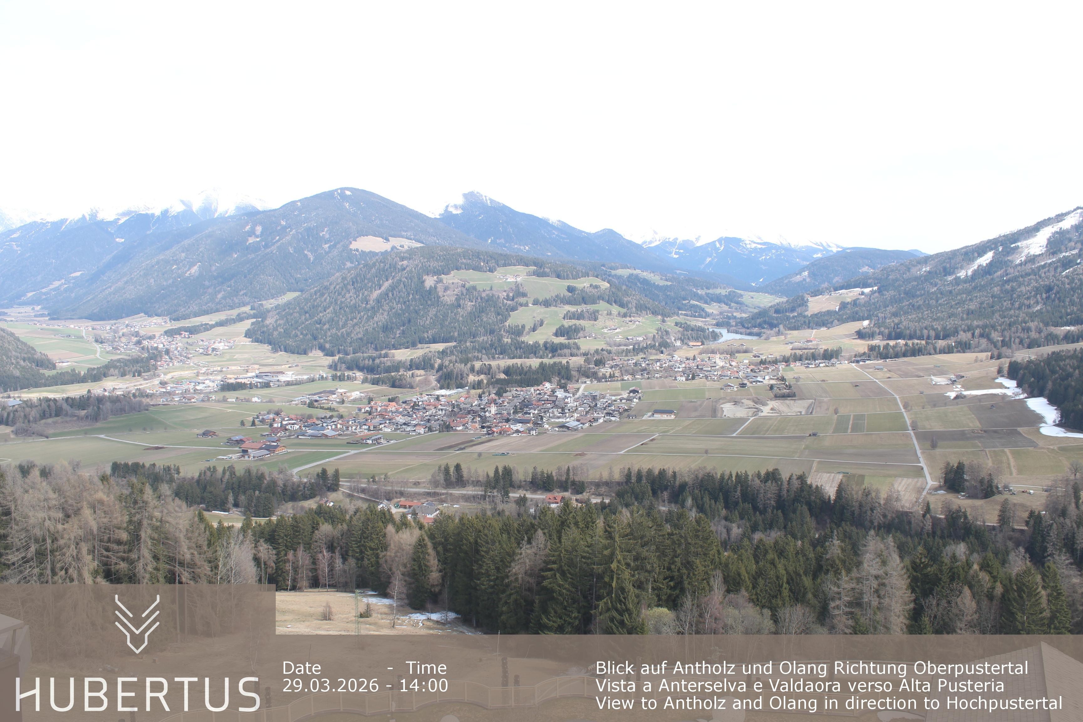 Archived image Webcam Olang in South Tyrol – Hotel Hubertus