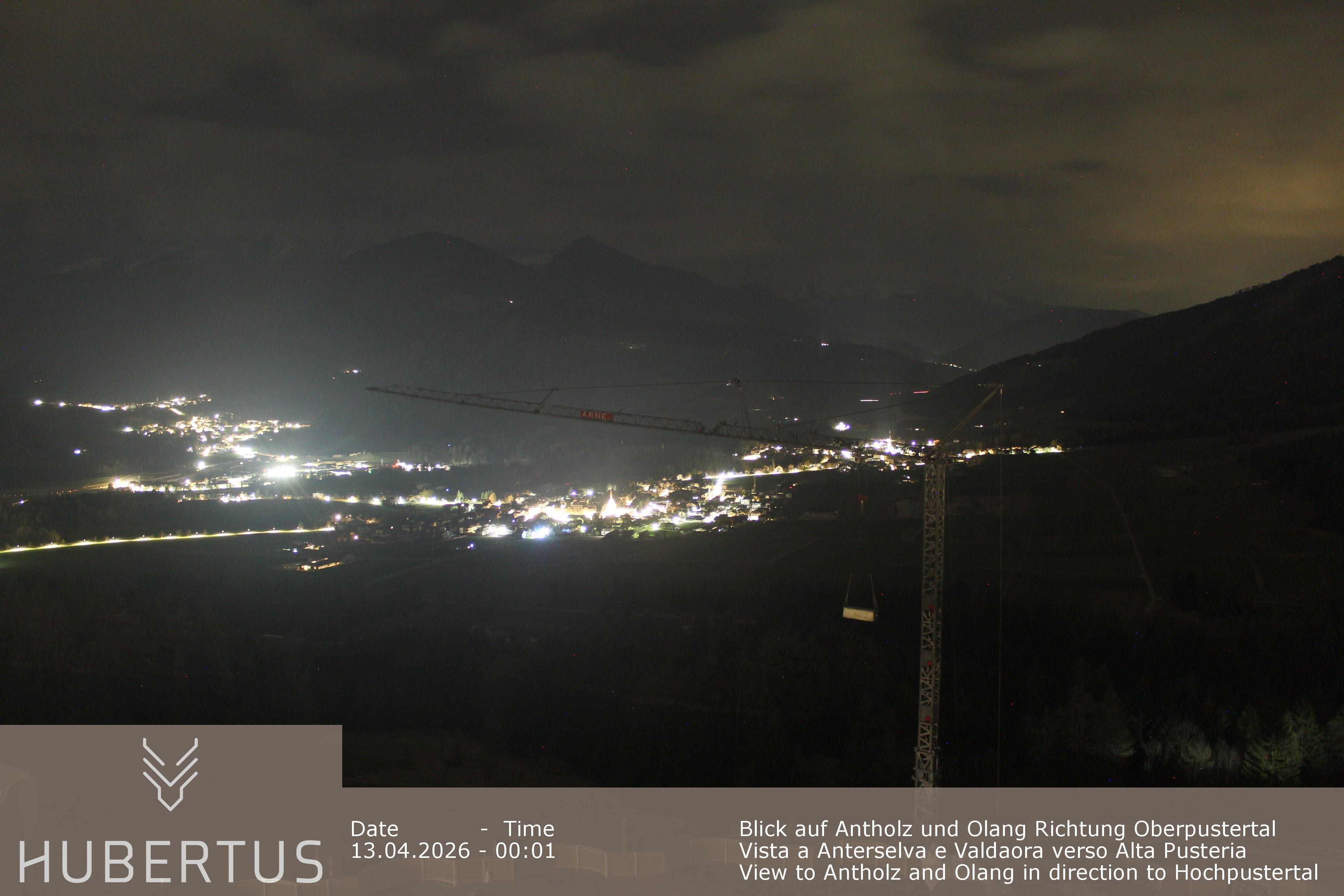 Archived image Webcam Olang in South Tyrol – Hotel Hubertus