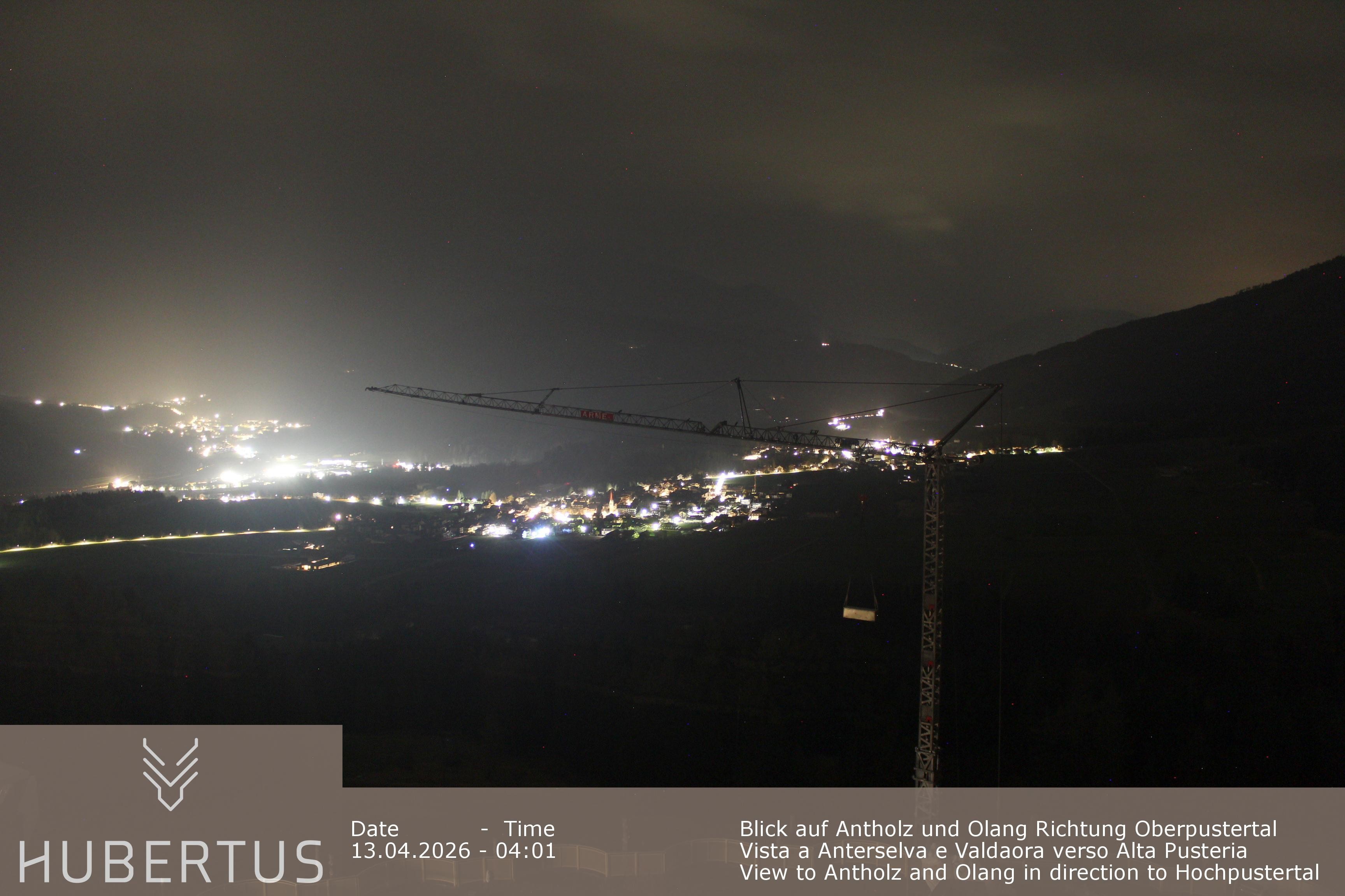 Archived image Webcam Olang in South Tyrol – Hotel Hubertus