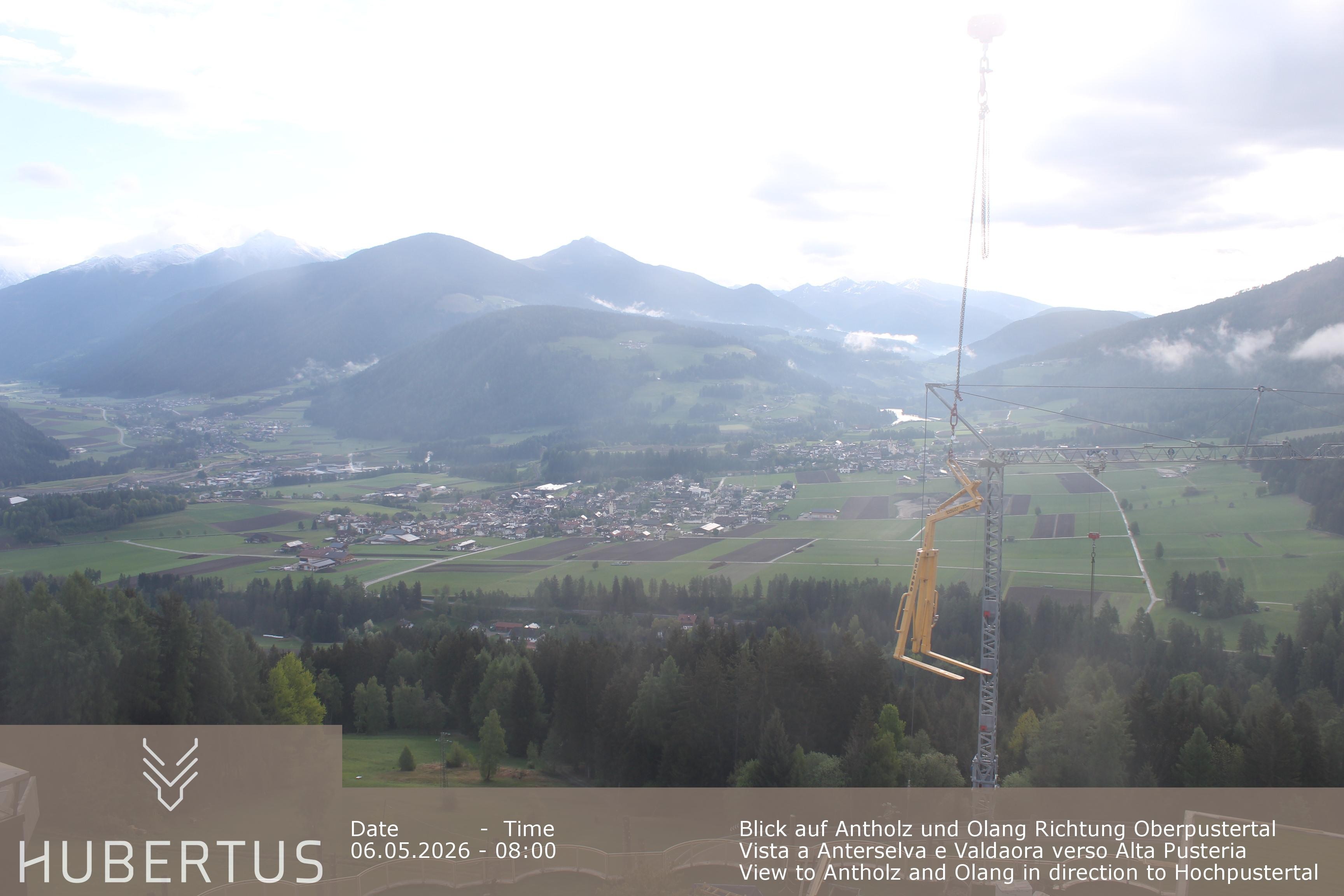 Archived image Webcam Olang in South Tyrol – Hotel Hubertus