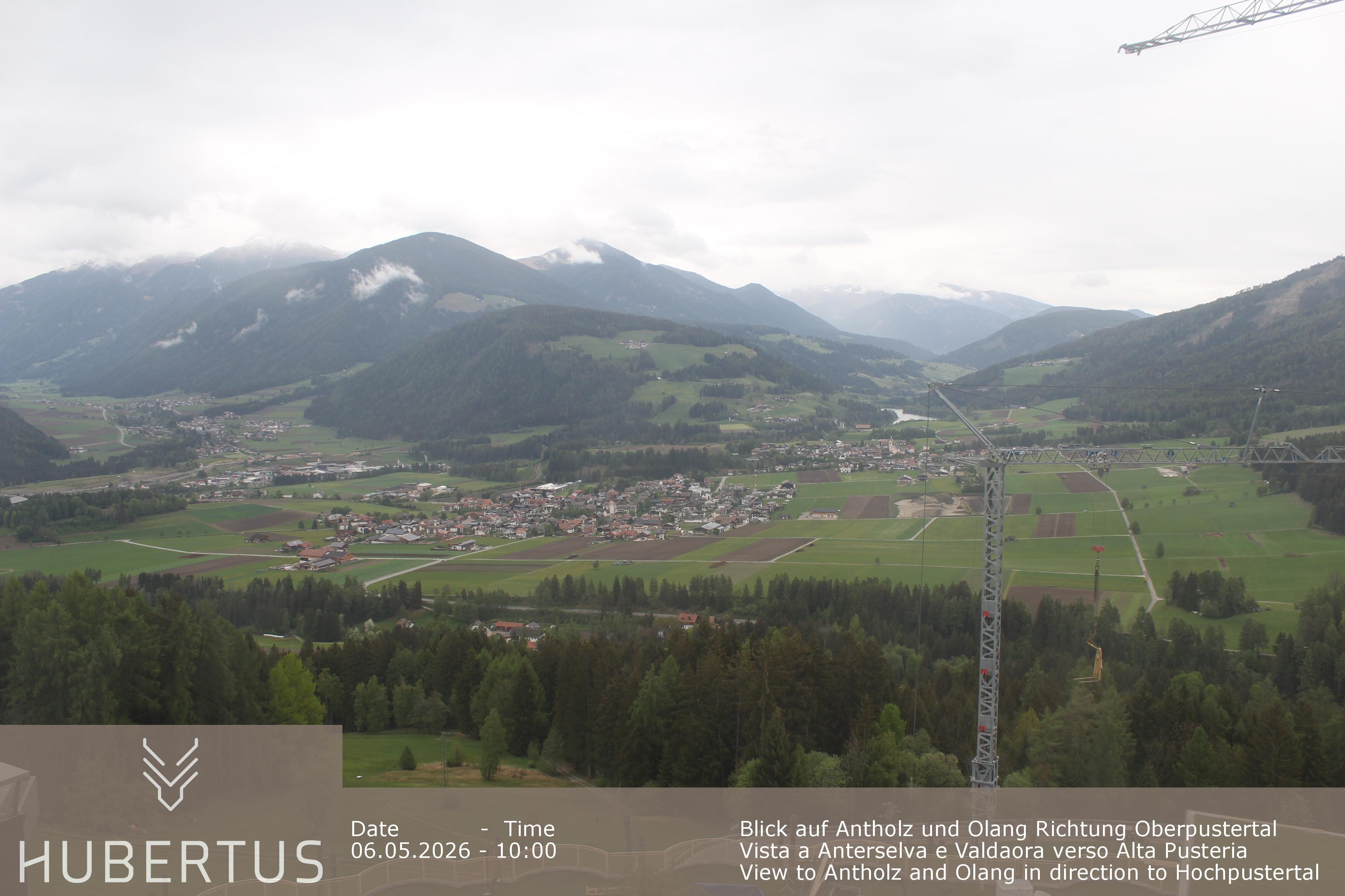 Archived image Webcam Olang in South Tyrol – Hotel Hubertus