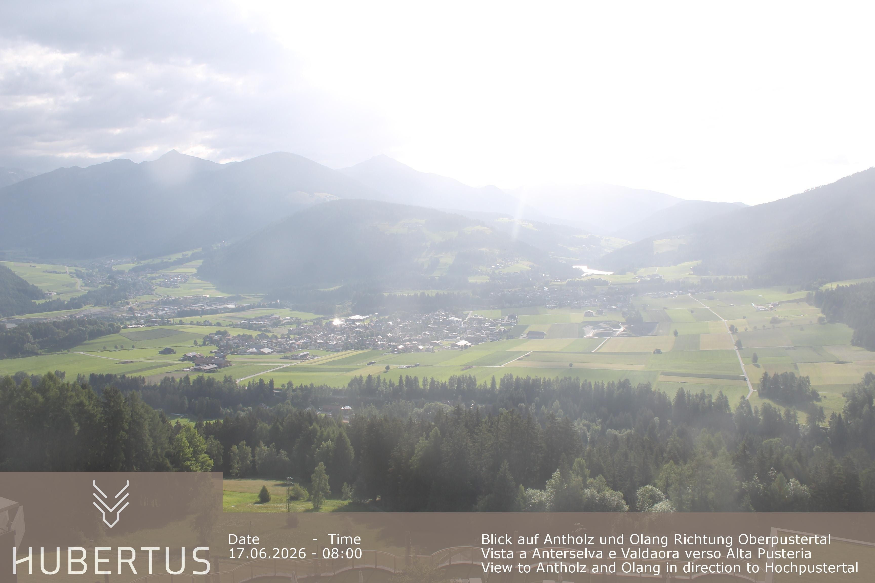 Archived image Webcam Olang in South Tyrol – Hotel Hubertus