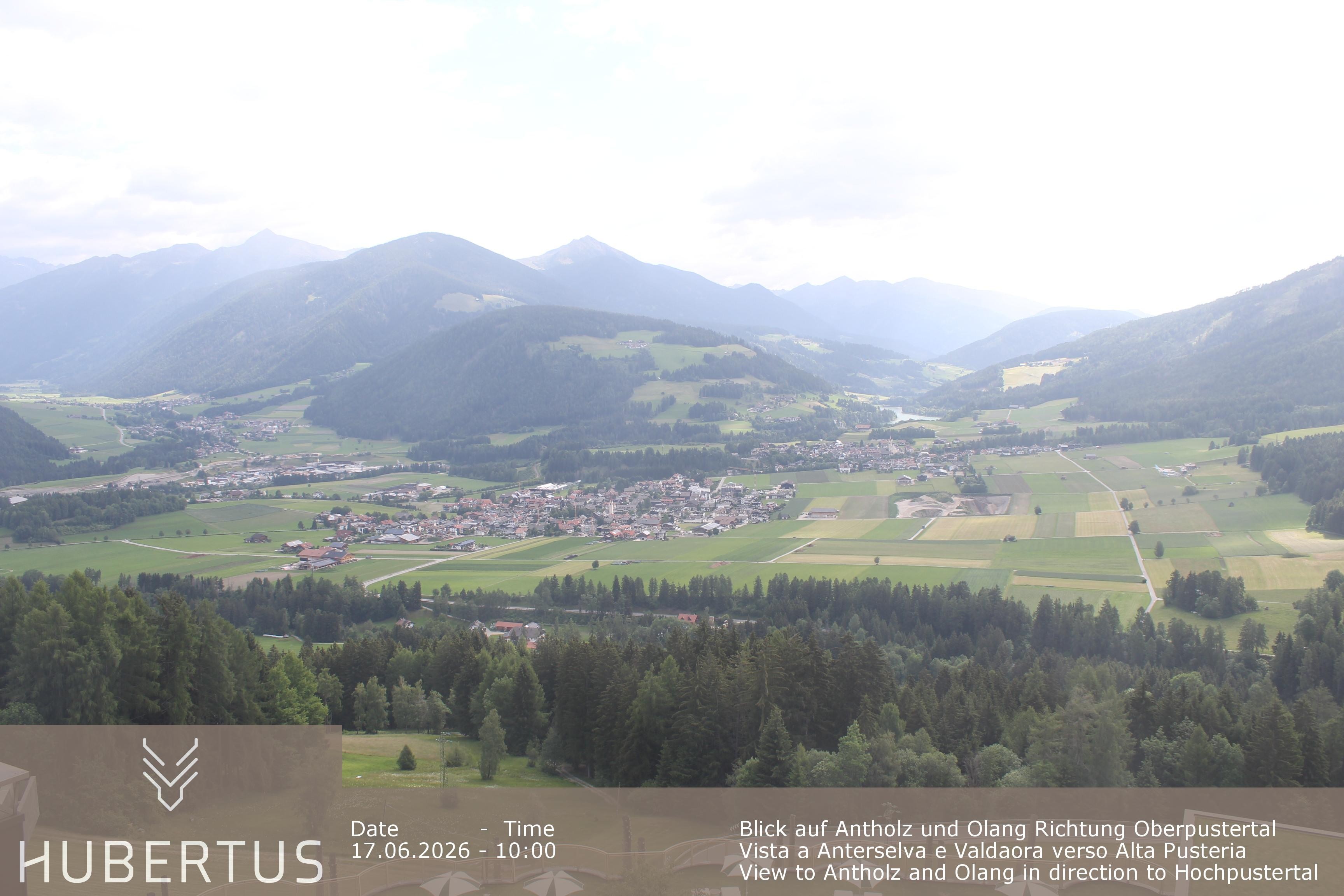 Archived image Webcam Olang in South Tyrol – Hotel Hubertus