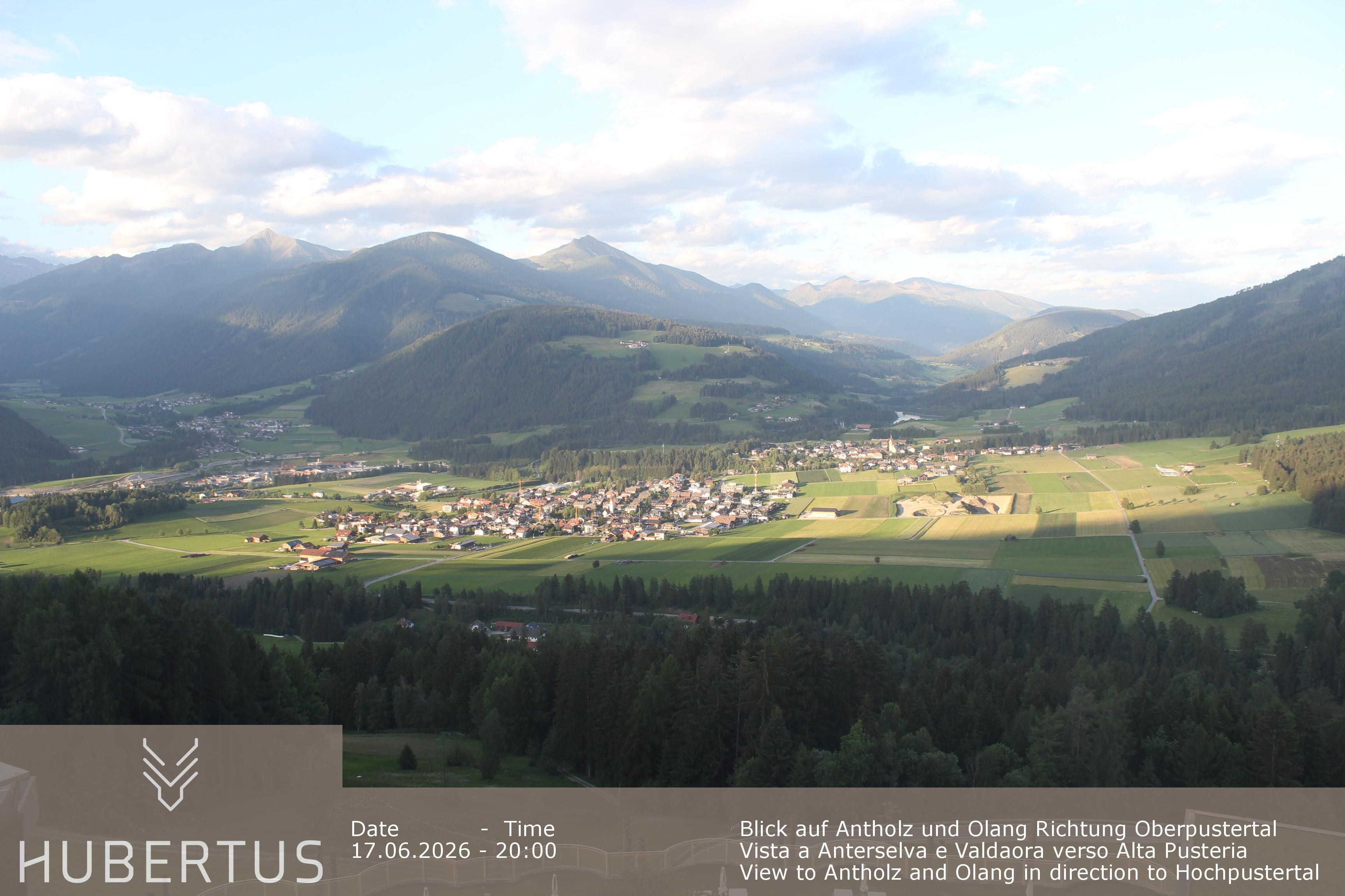 Archived image Webcam Olang in South Tyrol – Hotel Hubertus