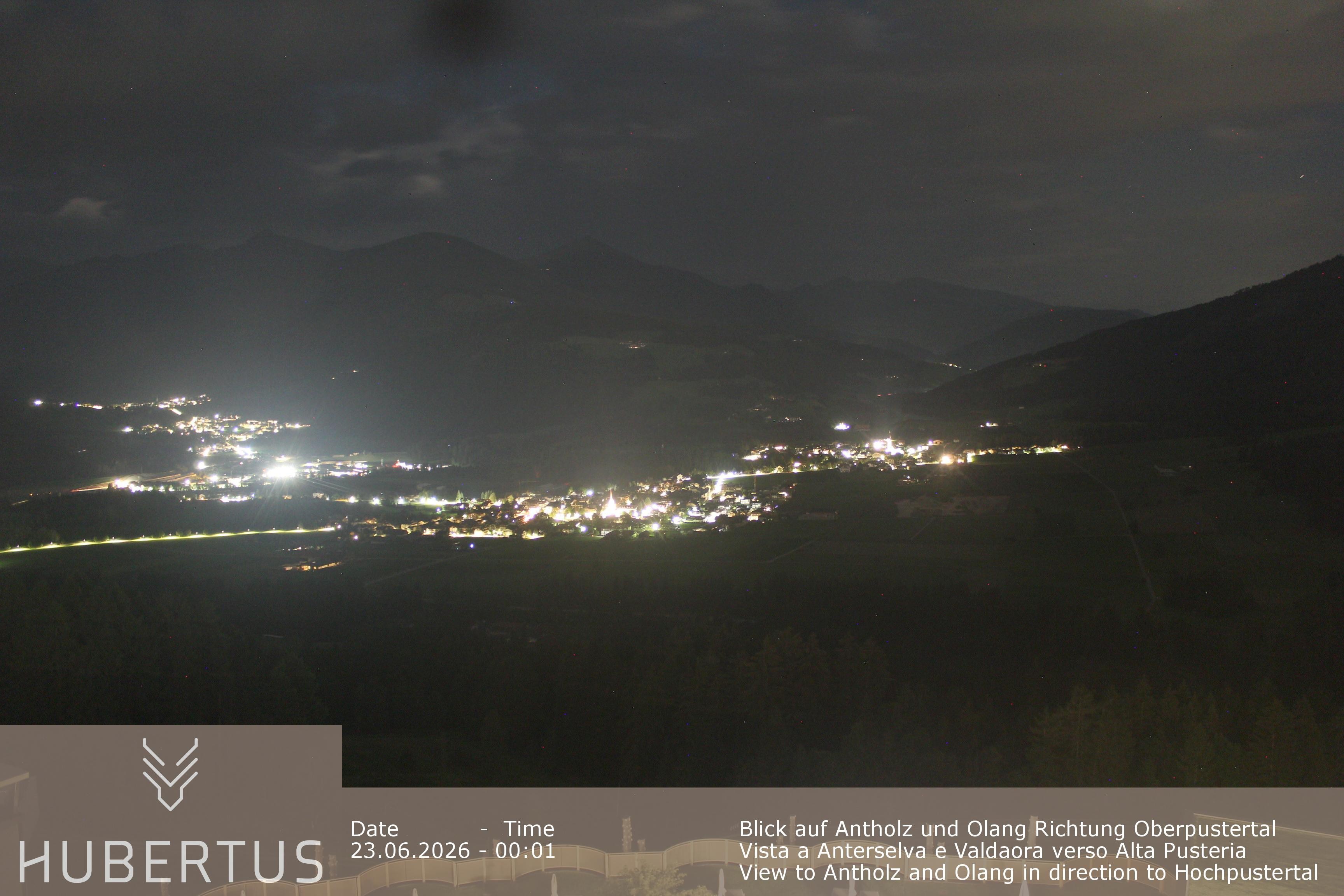 Archived image Webcam Olang in South Tyrol – Hotel Hubertus
