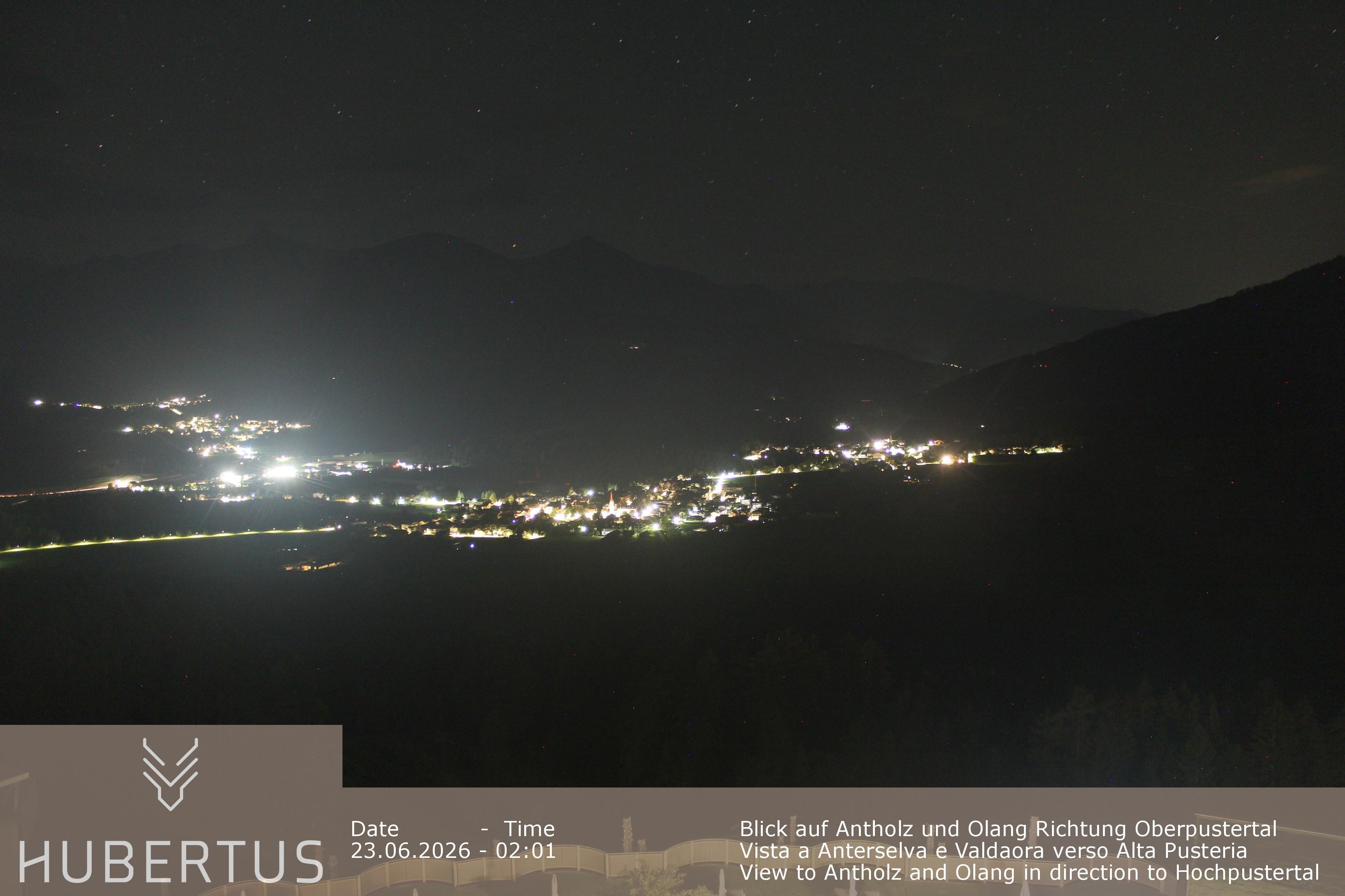 Archived image Webcam Olang in South Tyrol – Hotel Hubertus
