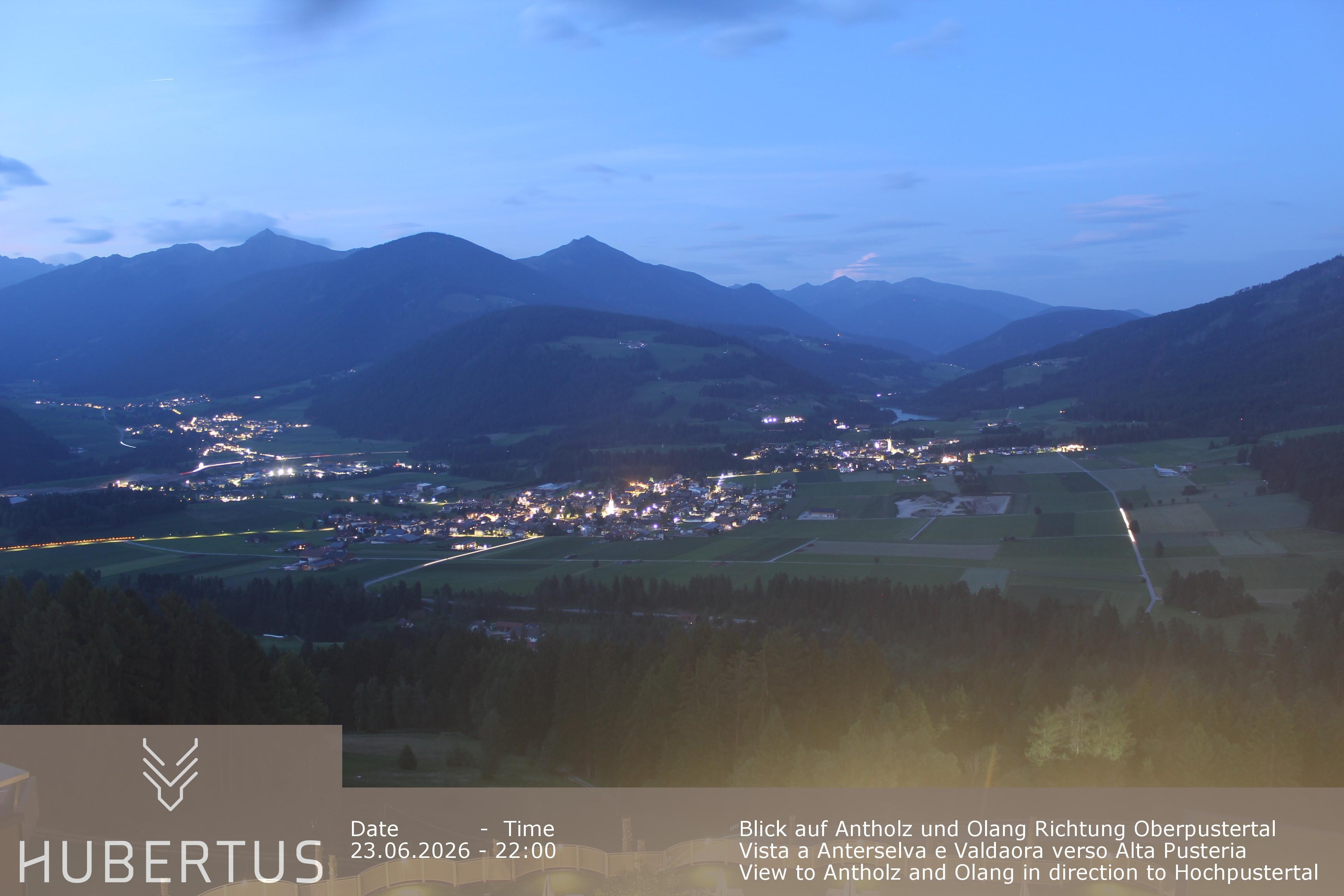 Archived image Webcam Olang in South Tyrol – Hotel Hubertus
