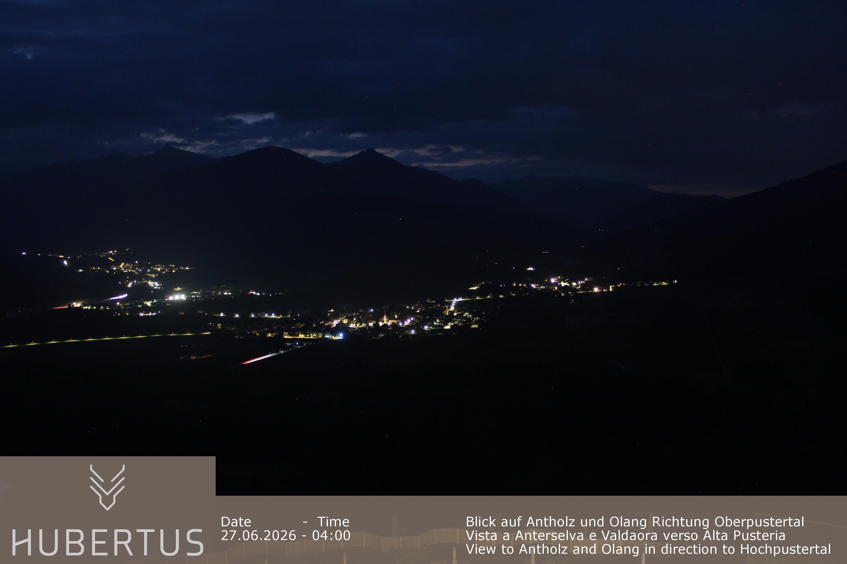 Archived image Webcam Olang in South Tyrol – Hotel Hubertus
