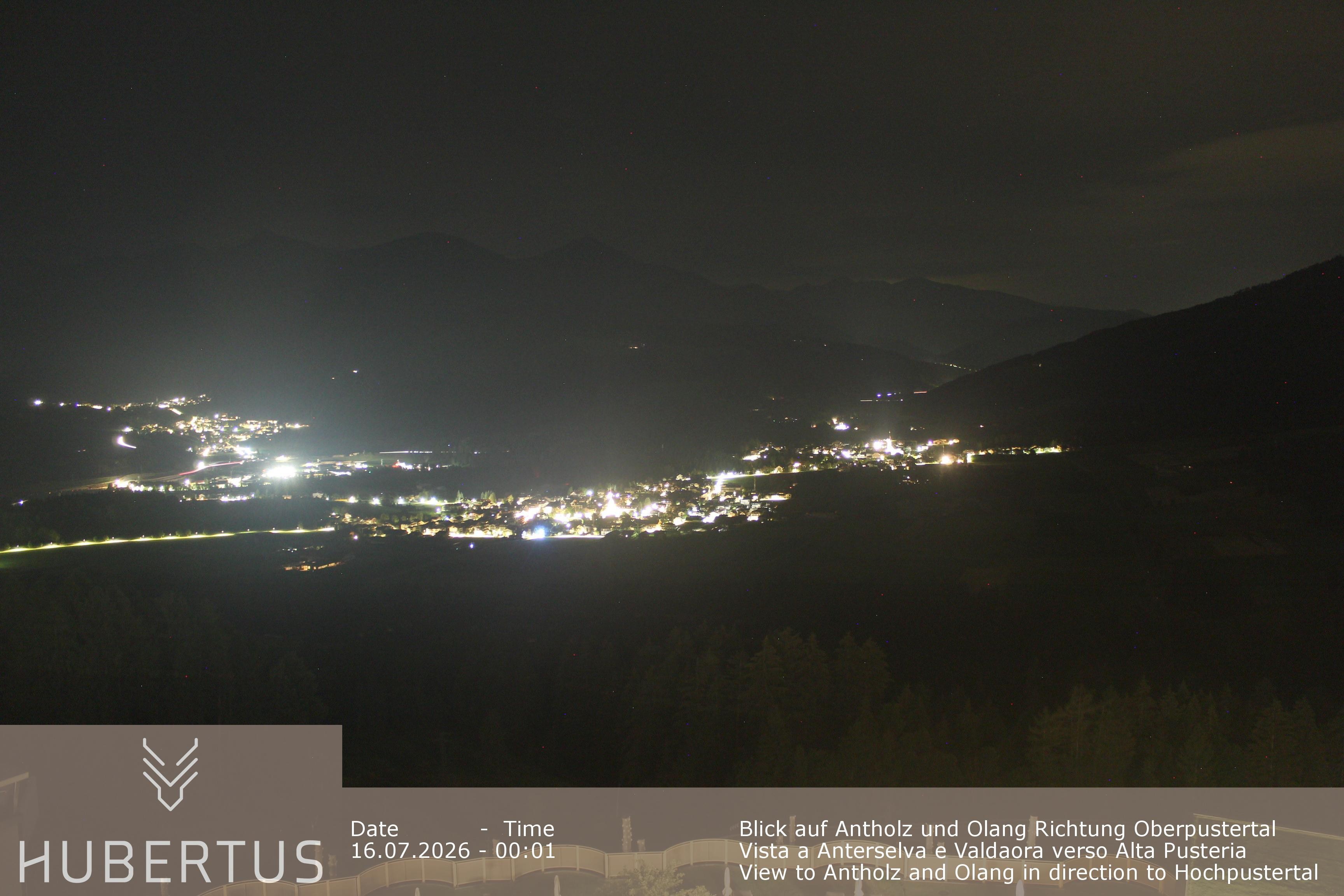 Archived image Webcam Olang in South Tyrol – Hotel Hubertus