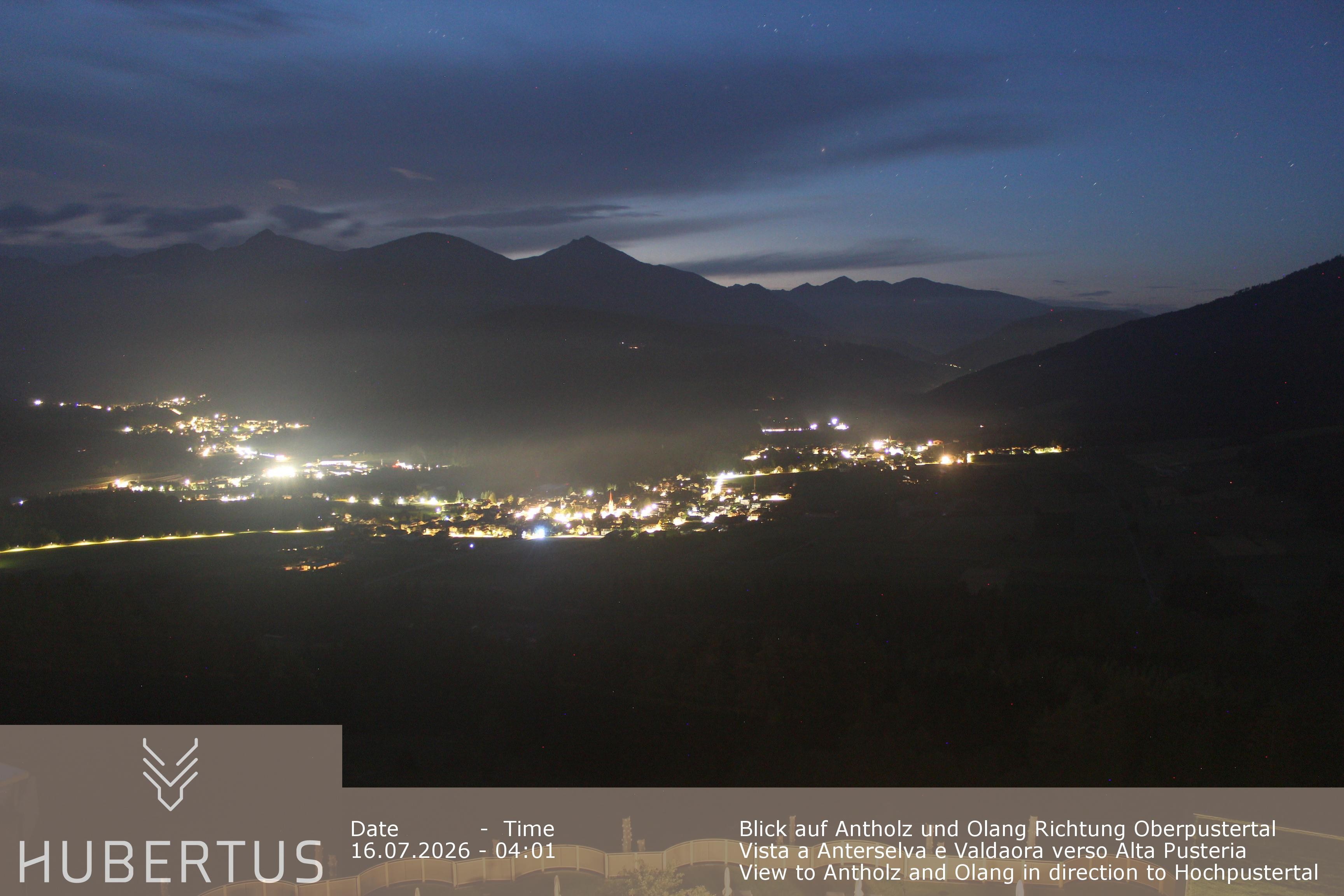 Archived image Webcam Olang in South Tyrol – Hotel Hubertus