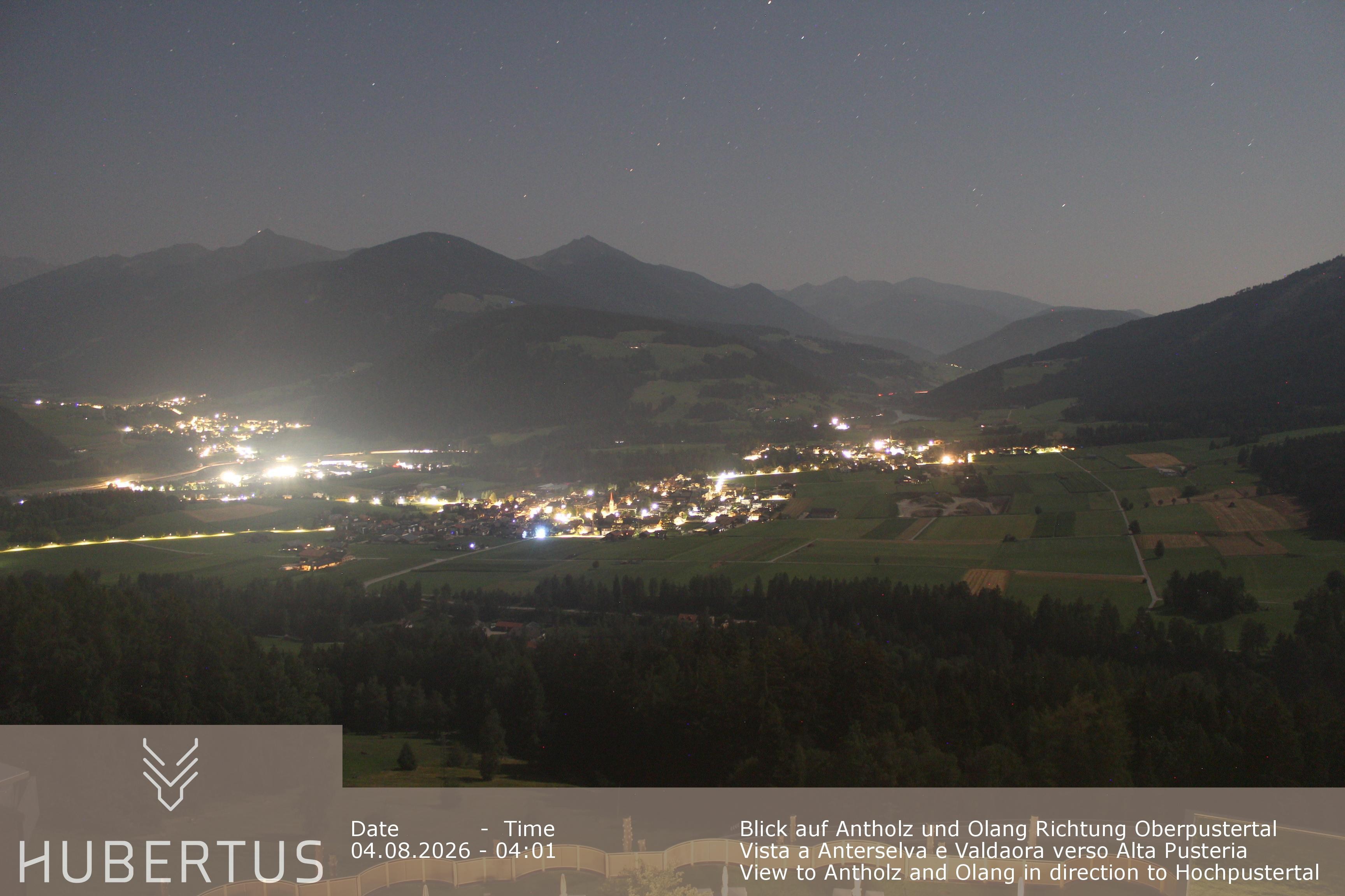 Archived image Webcam Olang in South Tyrol – Hotel Hubertus