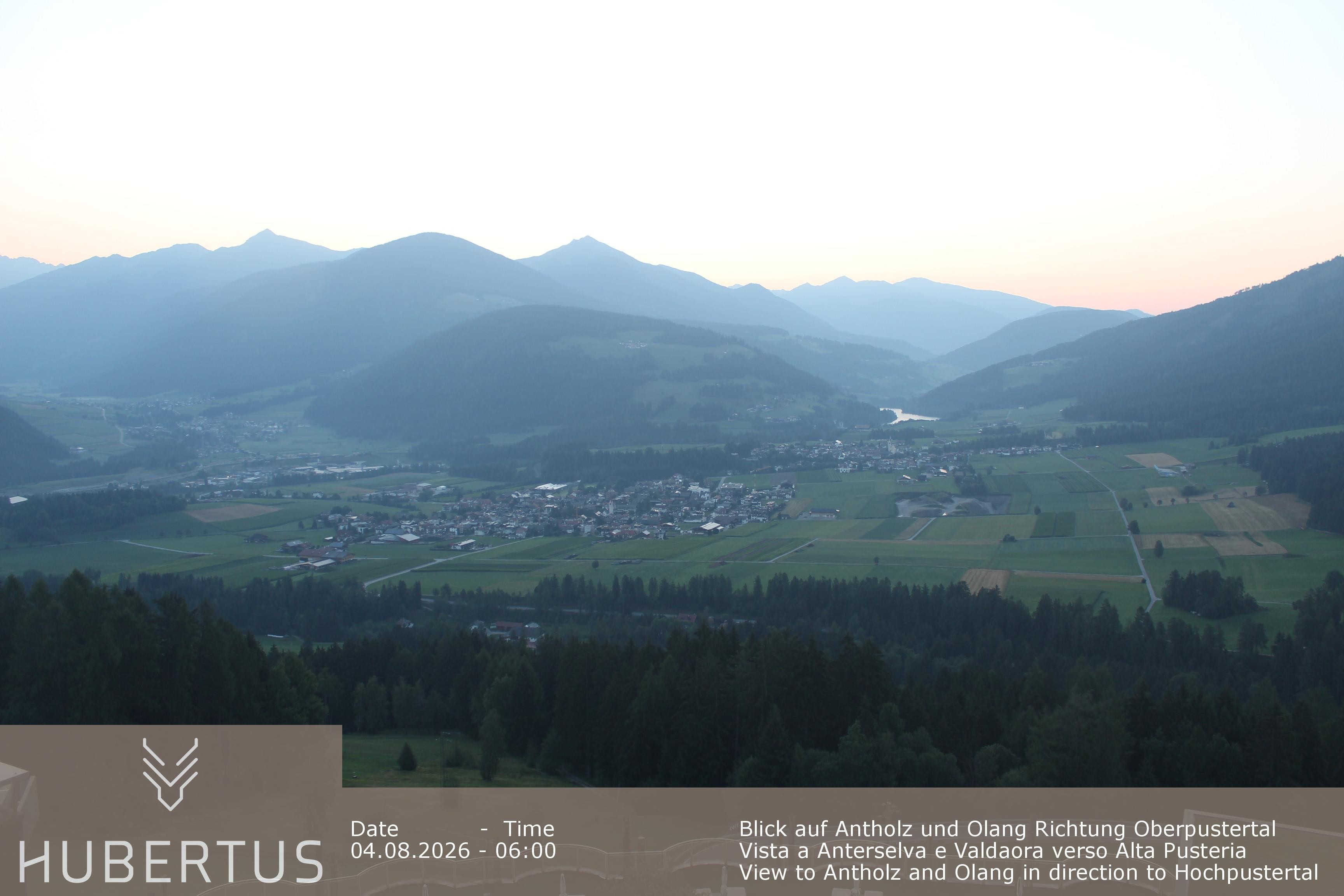 Archived image Webcam Olang in South Tyrol – Hotel Hubertus
