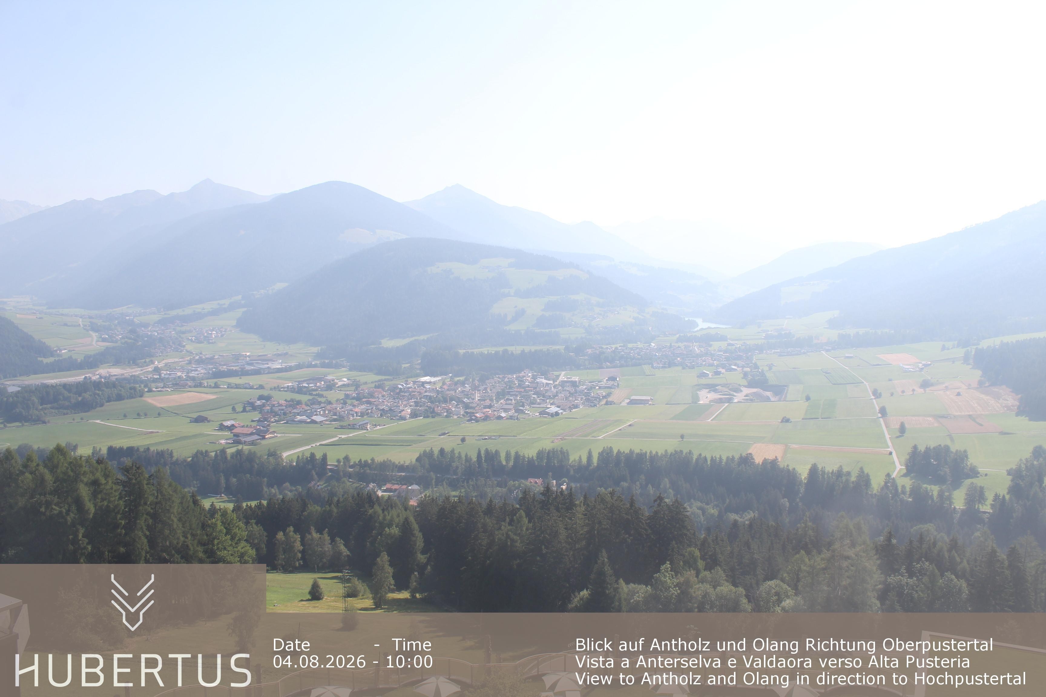 Archived image Webcam Olang in South Tyrol – Hotel Hubertus