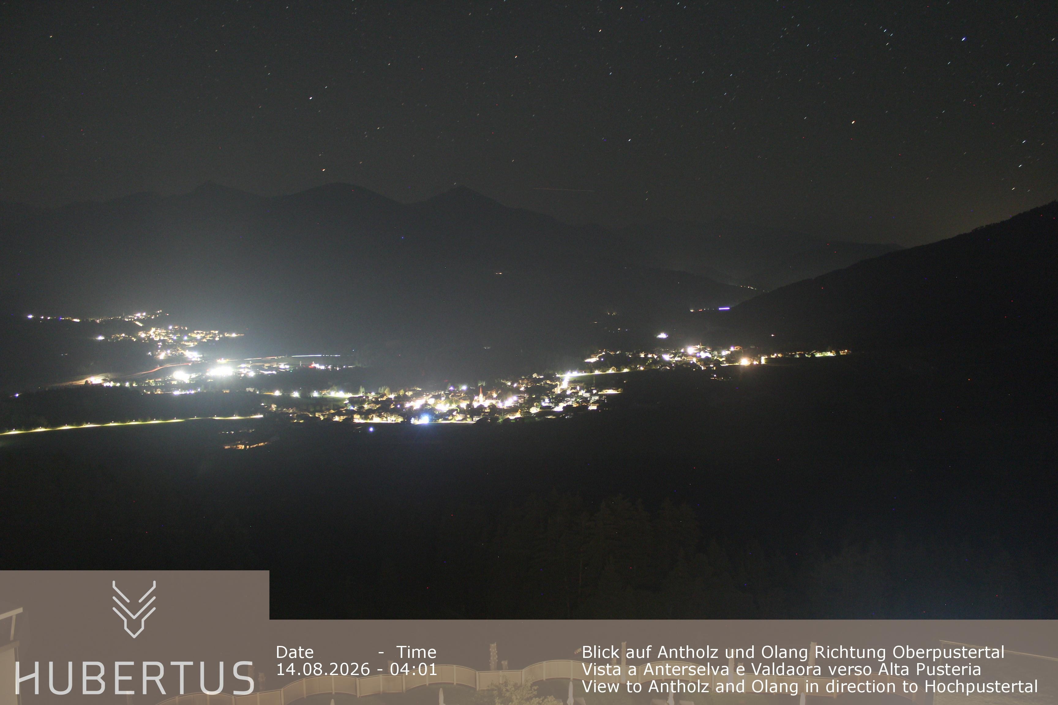 Archived image Webcam Olang in South Tyrol – Hotel Hubertus