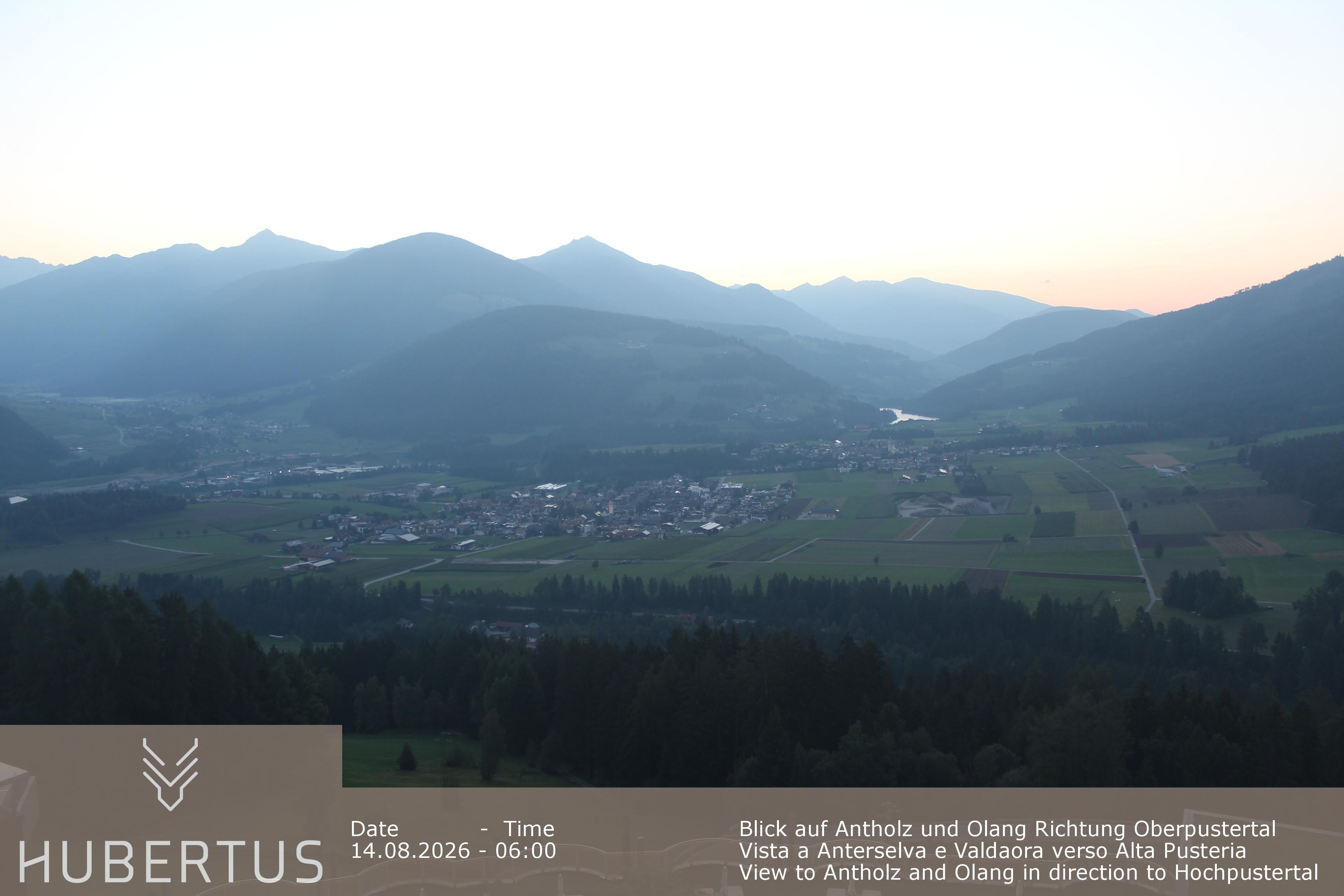 Archived image Webcam Olang in South Tyrol – Hotel Hubertus
