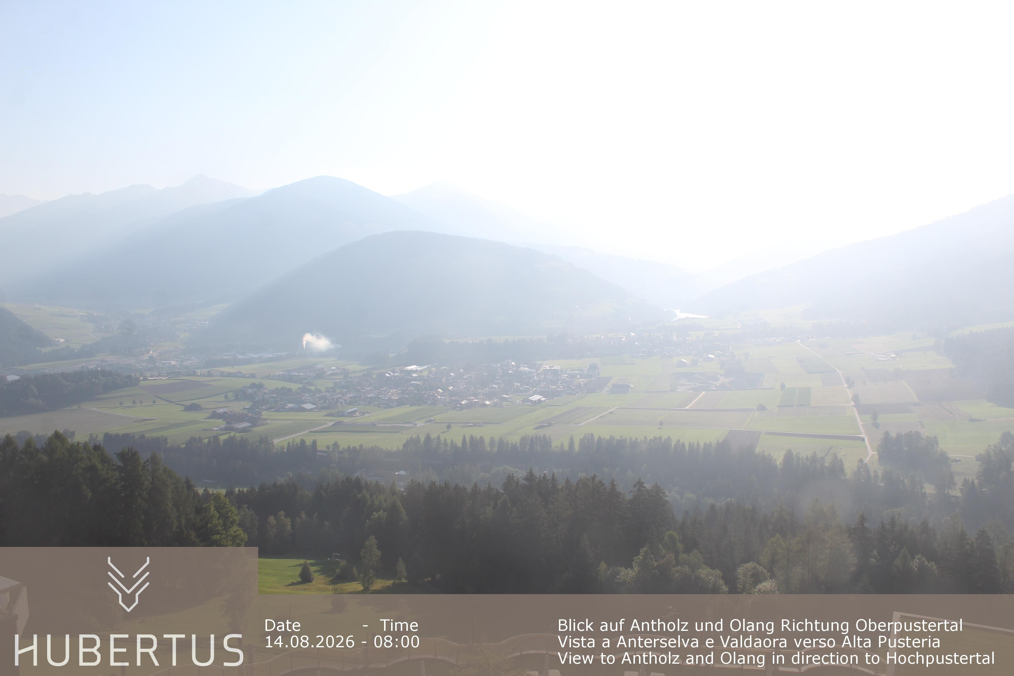 Archived image Webcam Olang in South Tyrol – Hotel Hubertus