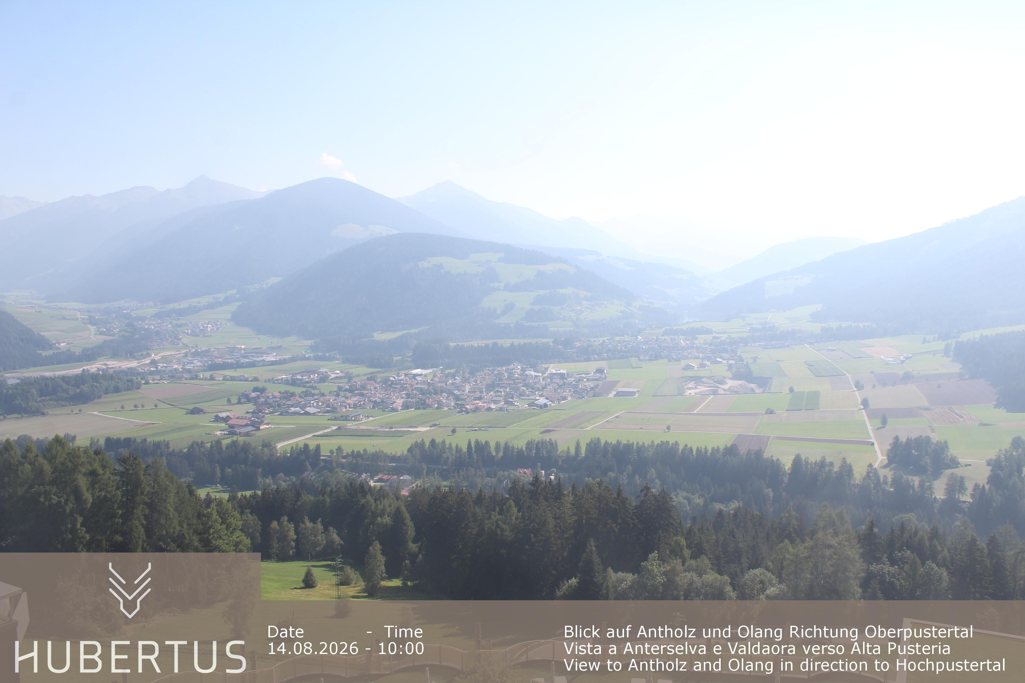Archived image Webcam Olang in South Tyrol – Hotel Hubertus