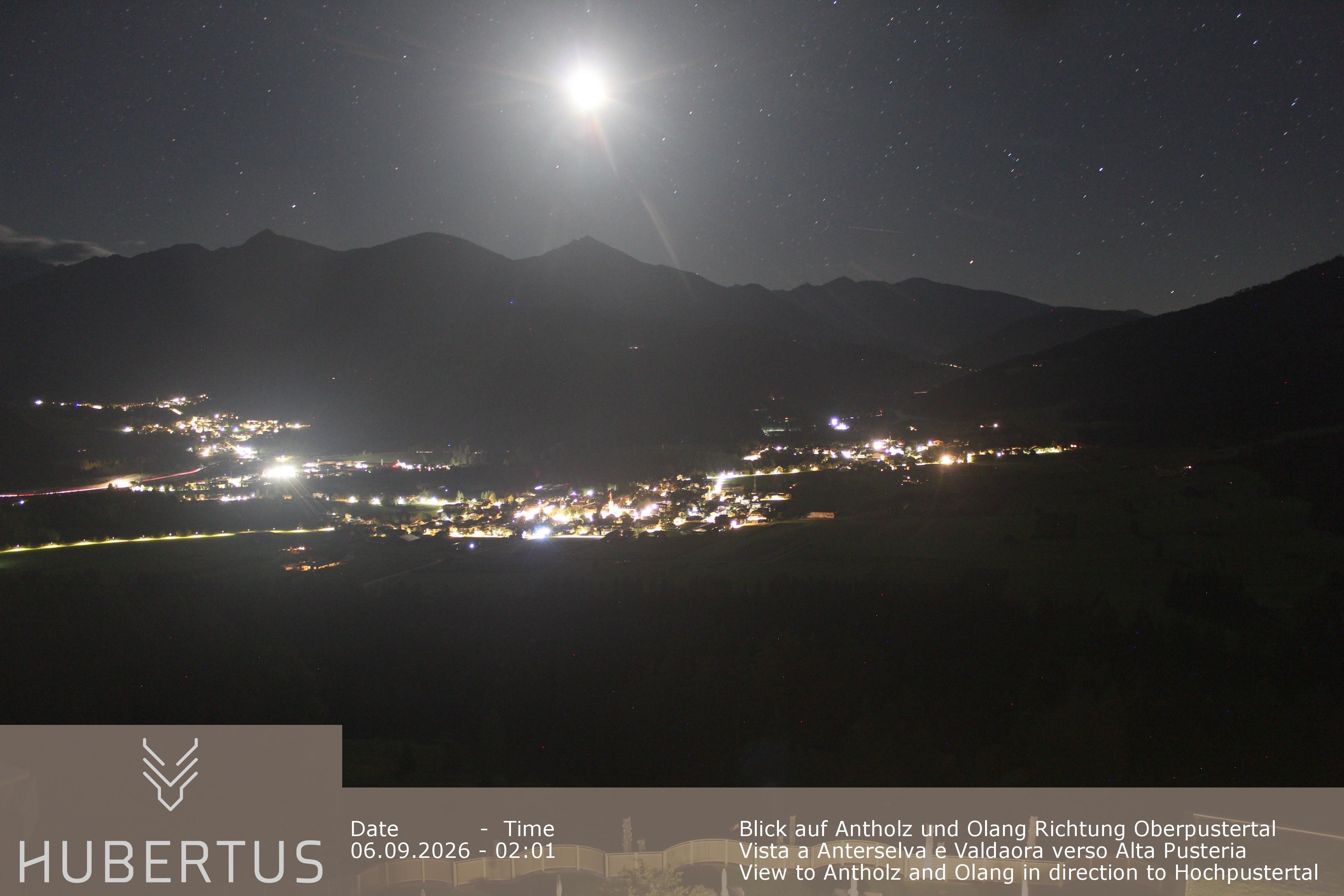 Archived image Webcam Olang in South Tyrol – Hotel Hubertus
