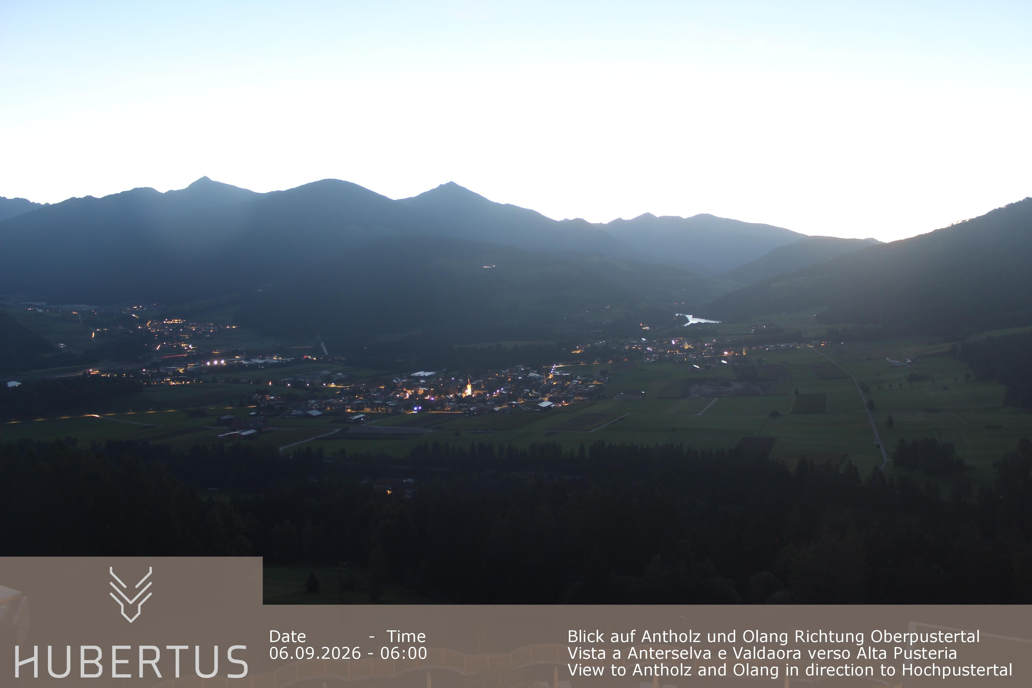 Archived image Webcam Olang in South Tyrol – Hotel Hubertus