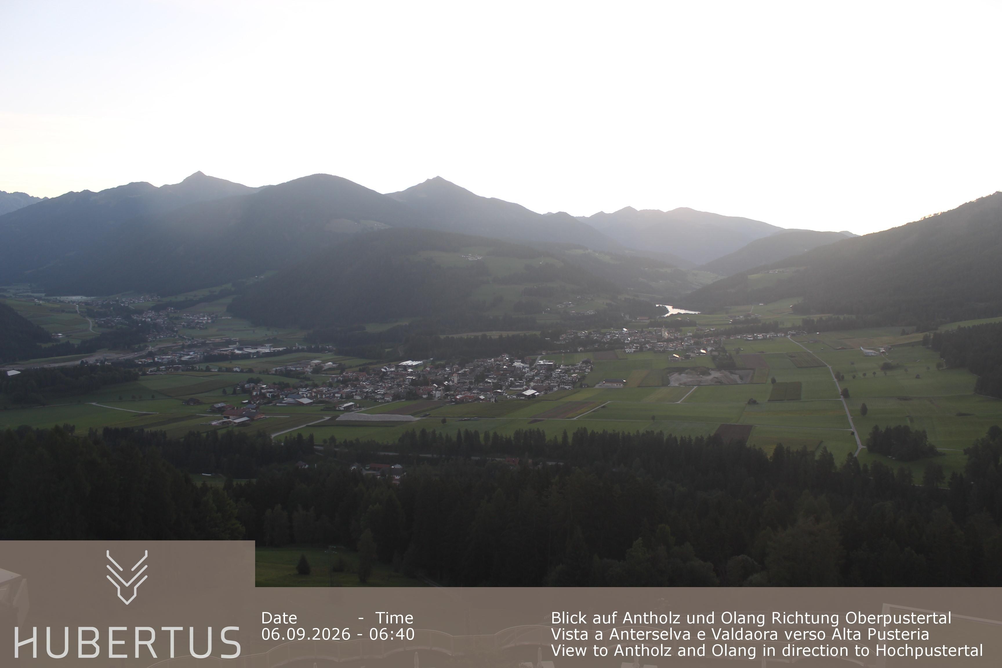 Archived image Webcam Olang in South Tyrol – Hotel Hubertus