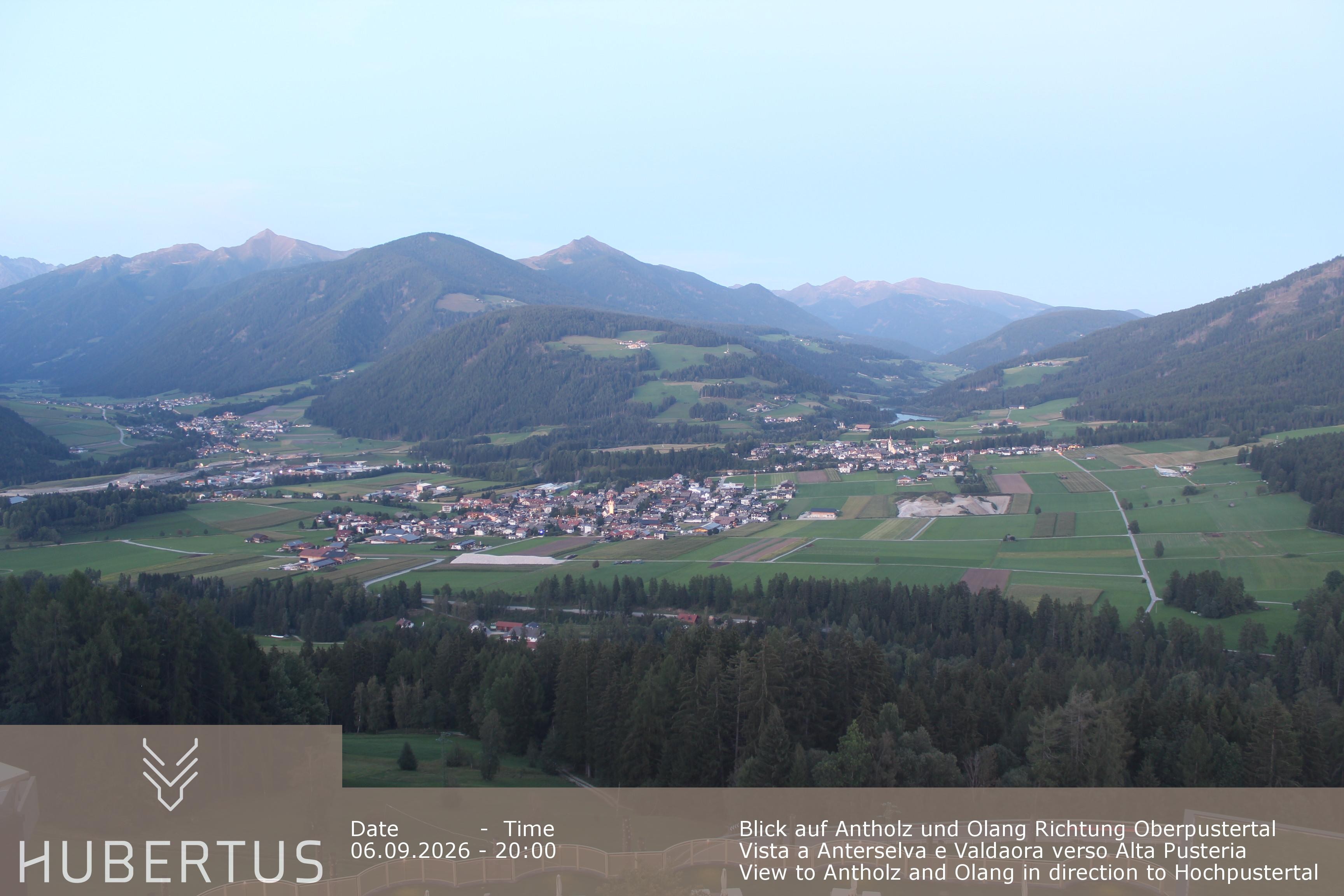 Archived image Webcam Olang in South Tyrol – Hotel Hubertus
