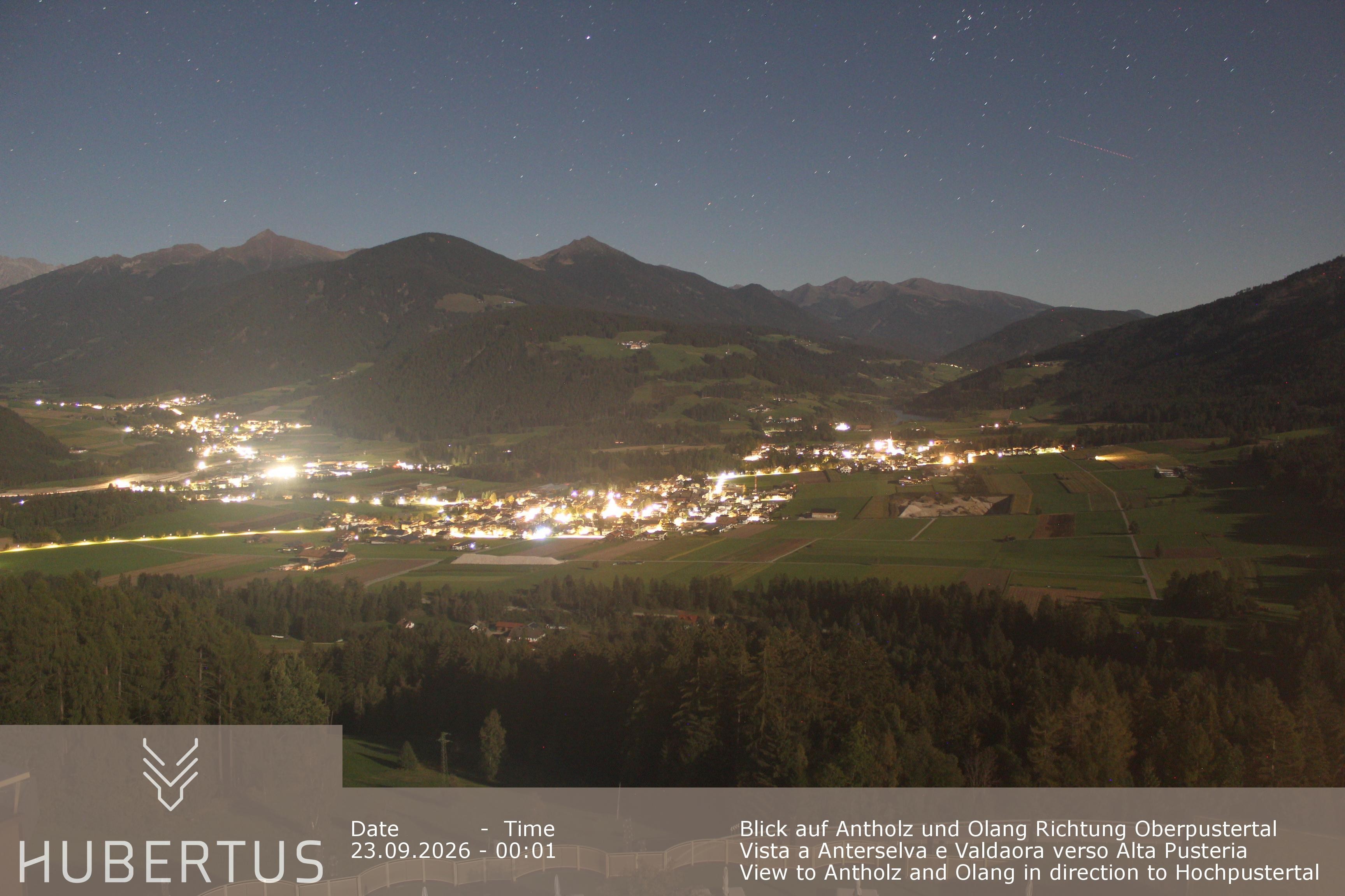 Archived image Webcam Olang in South Tyrol – Hotel Hubertus