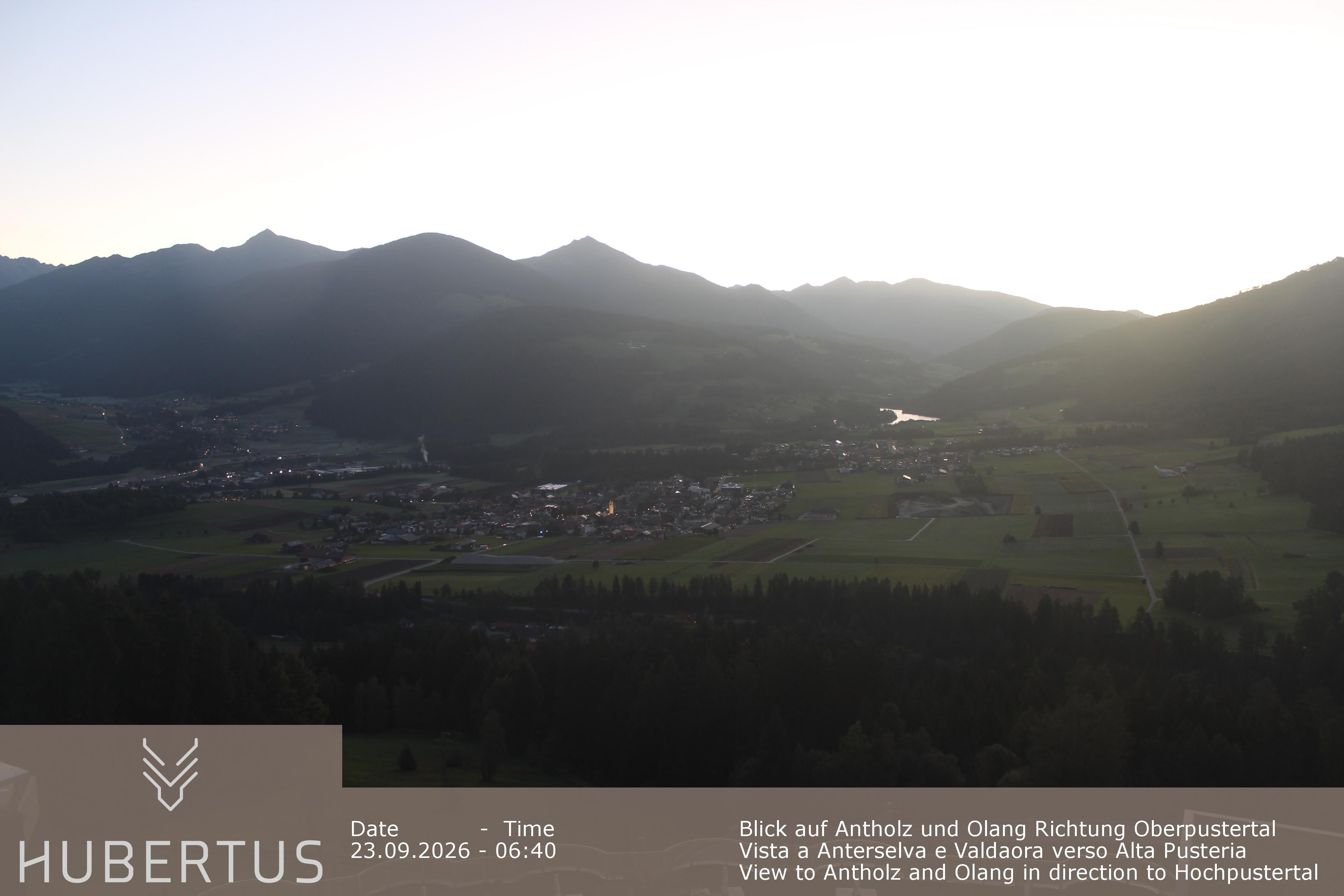 Archived image Webcam Olang in South Tyrol – Hotel Hubertus