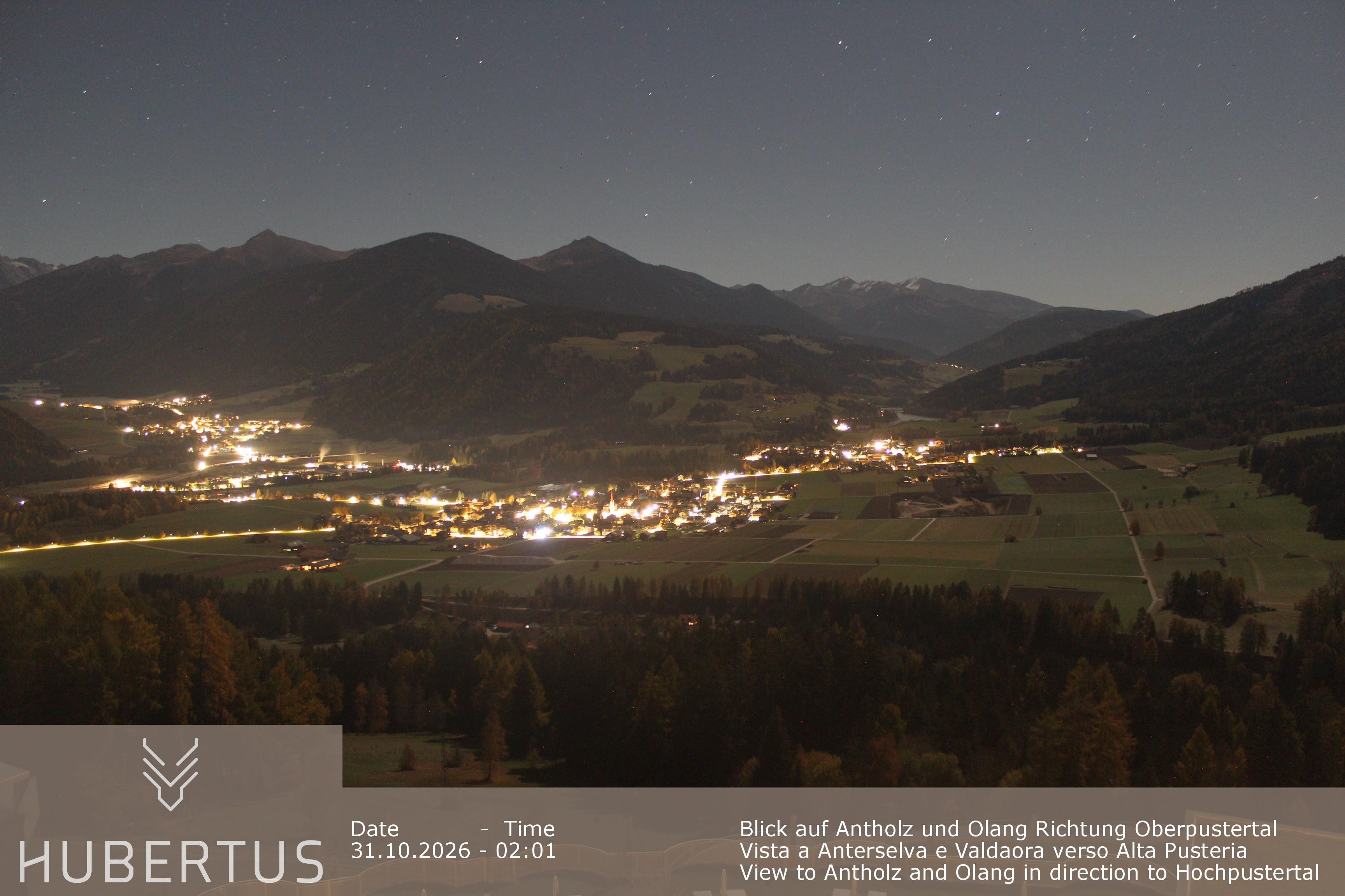 Archived image Webcam Olang in South Tyrol – Hotel Hubertus
